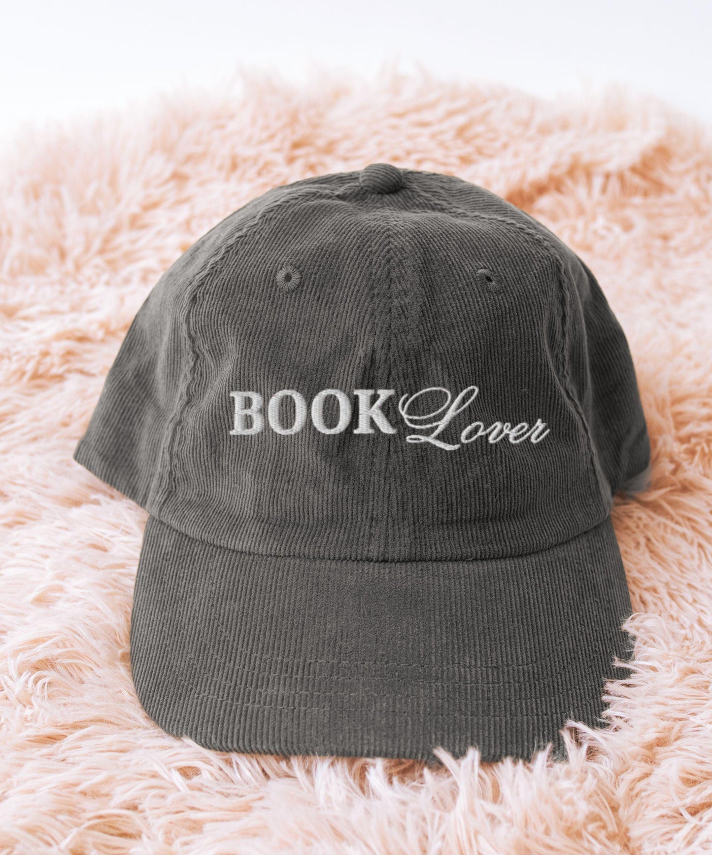 Book Lover Embroidered Corduroy Hat: Bookish Hat Fall Gift for Booklovers BookLover Gifts, Booklover Hat, Bookish Things, Bookclub Gift