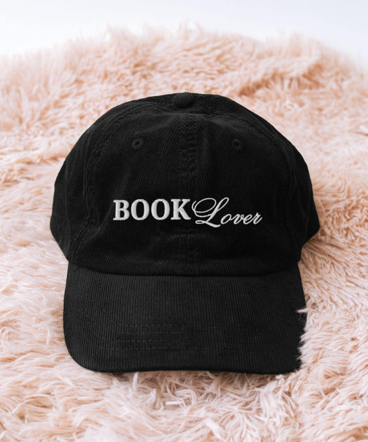 Book Lover Embroidered Corduroy Hat: Bookish Hat Fall Gift for Booklovers BookLover Gifts, Booklover Hat, Bookish Things, Bookclub Gift