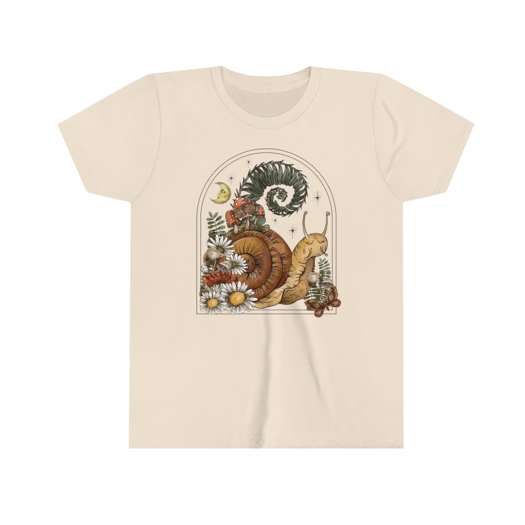 Goblincore Shirt For Kids Cottagecore Snail Shirt Mushroom Shirt For Toddler Grunge Fairycore Cottage Core Shirt Toddler Cottagecore Shirt