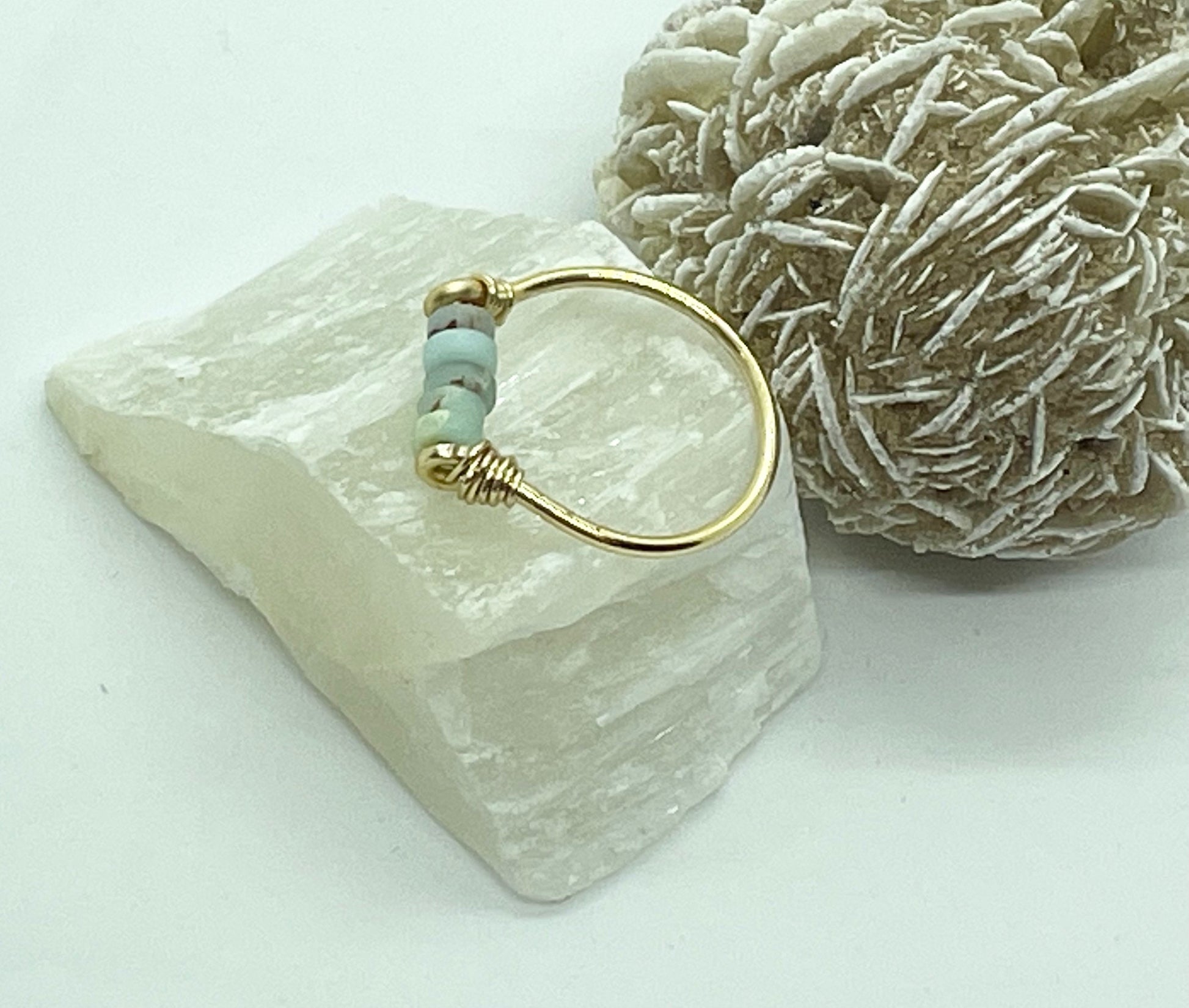 Jasper Ring, Wire Wrapped Ring With Stone, Indie Jewelry, Wire Wrapped Ring, Preppy Jewelry, Aesthetic Rings, Trendy Rings,
