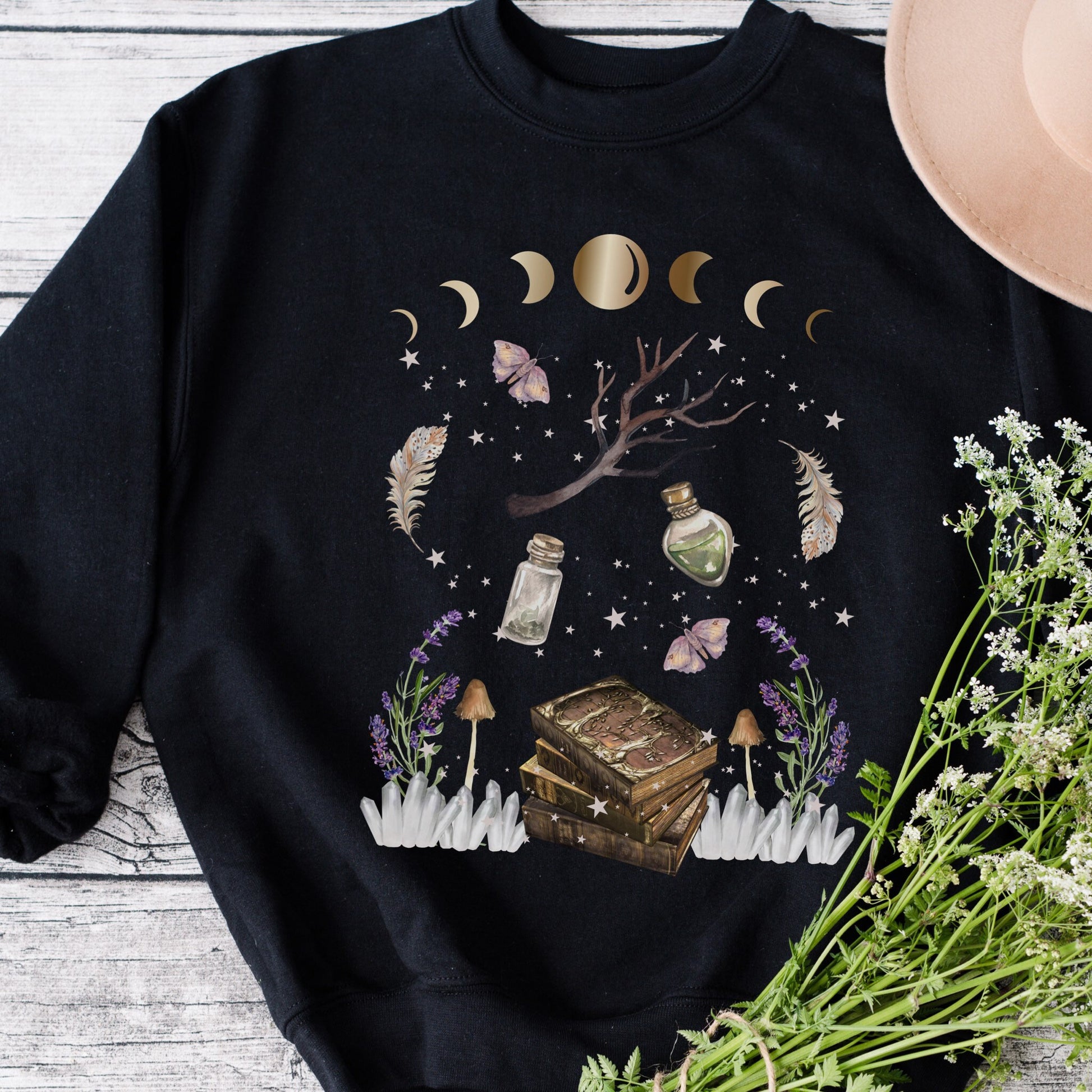 Fairy Grunge Sweatshirt Grunge Fairycore Fairy Core Clothes Mystical Shirt Magic Potion Crewneck Sweatshirt Wizard Sweatshirt Witchy Clothes