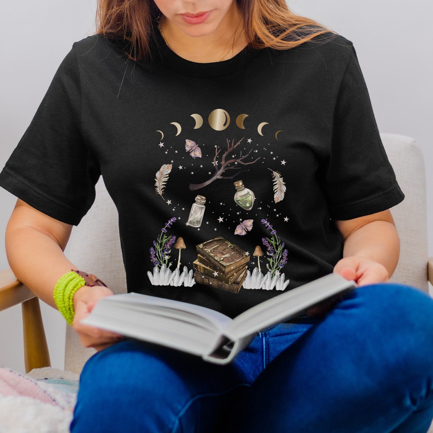 Fairy Grunge Shirt Grunge Fairycore Fairy Core Clothes Mystical Shirt Mushroom Shirt Witchy Clothes Cottagecore Clothes Dark Academia