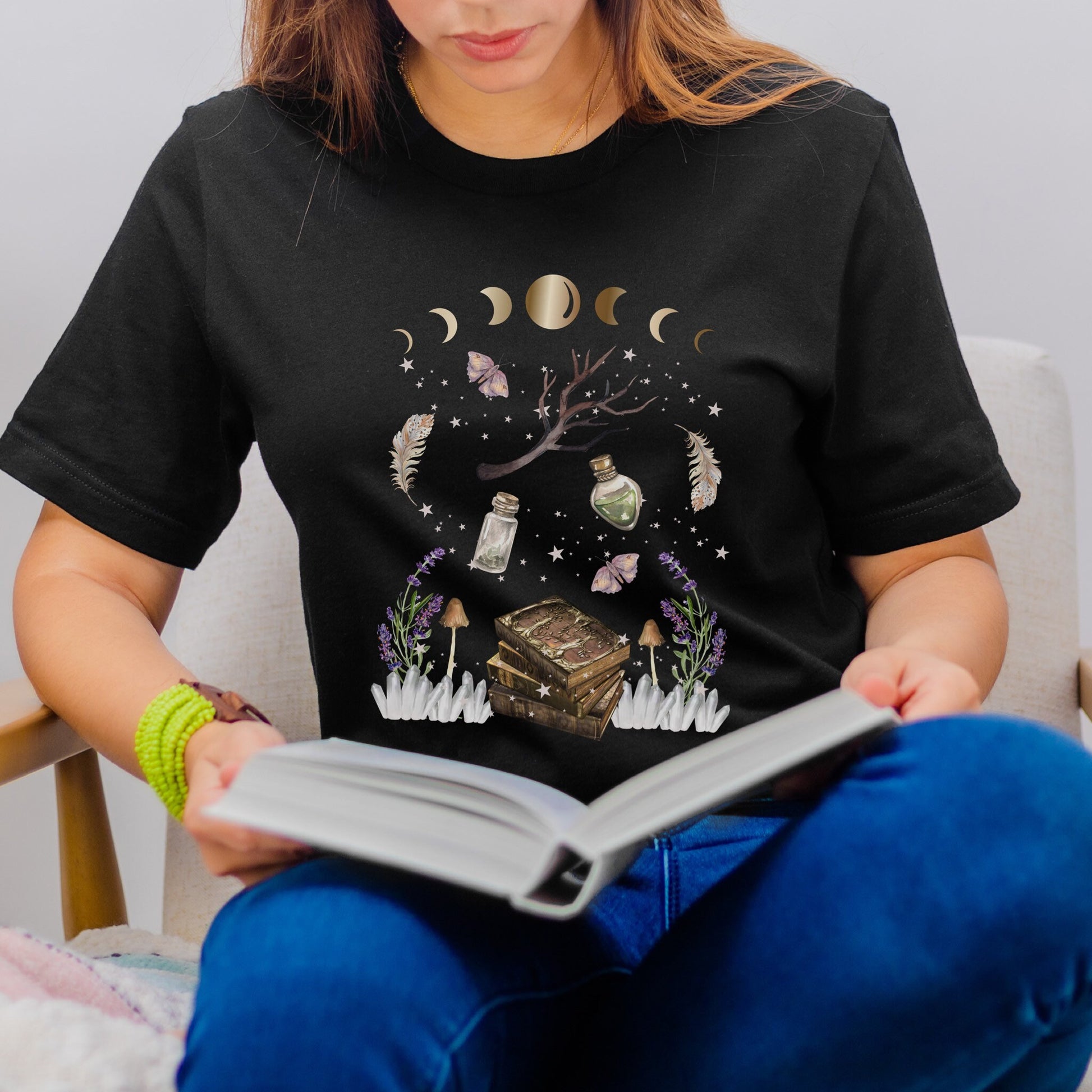 Fairy Grunge Shirt Grunge Fairycore Fairy Core Clothes Mystical Shirt Mushroom Shirt Witchy Clothes Cottagecore Clothes Dark Academia