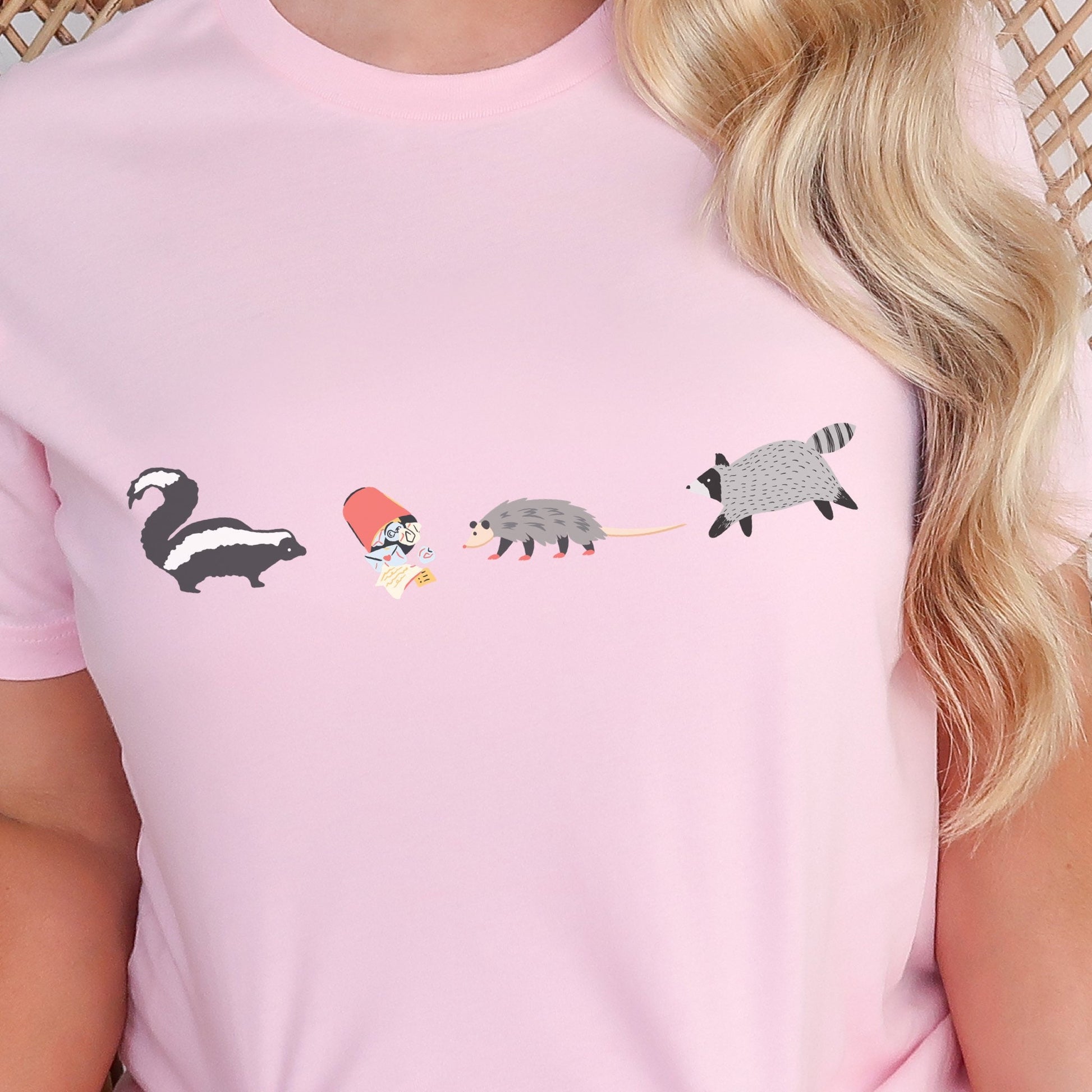 Raccoon Shirt Opossum Shirt, Possum Shirt, Possum Gift, Weird Shirt Weirdcore Trash Goblincore T Shirt Cottagecore Clothes