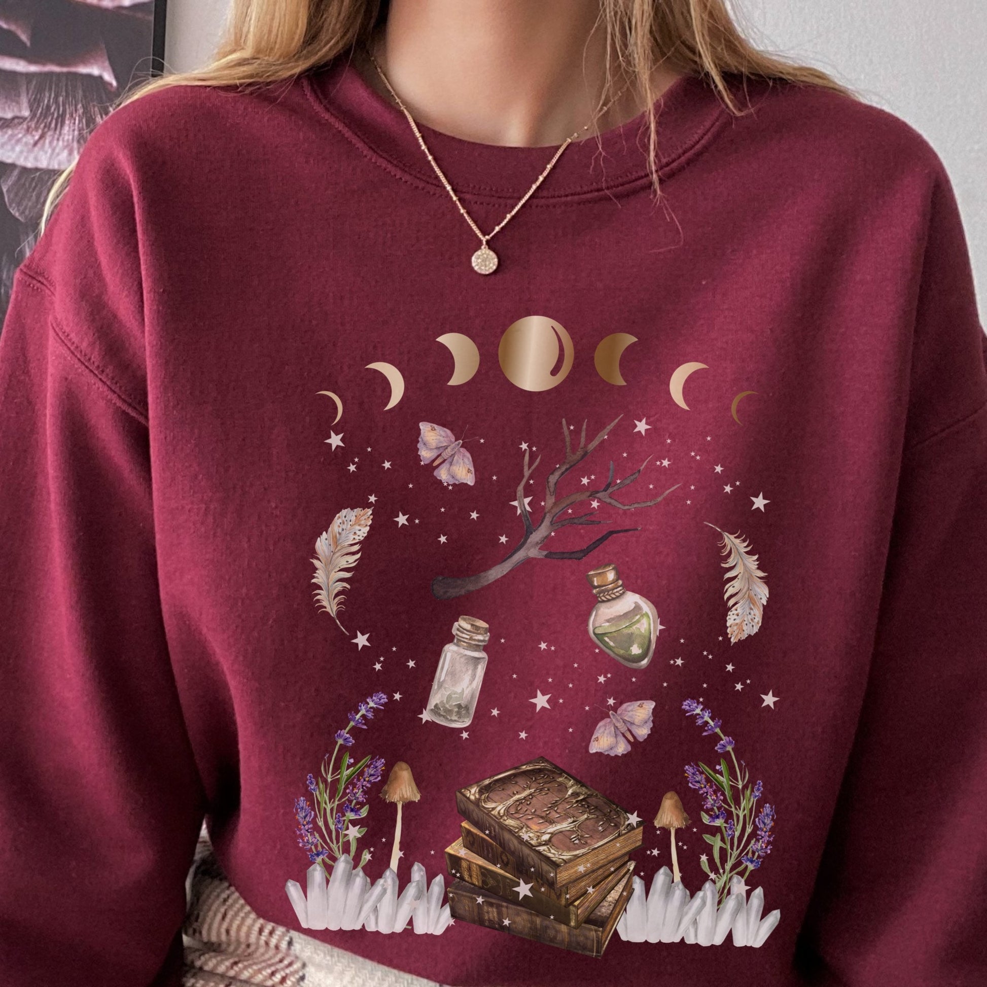 Fairy Grunge Sweatshirt Grunge Fairycore Fairy Core Clothes Mystical Shirt Magic Potion Crewneck Sweatshirt Wizard Sweatshirt Witchy Clothes