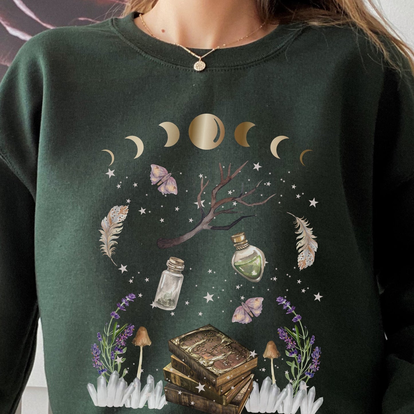 Fairy Grunge Sweatshirt Grunge Fairycore Fairy Core Clothes Mystical Shirt Magic Potion Crewneck Sweatshirt Wizard Sweatshirt Witchy Clothes