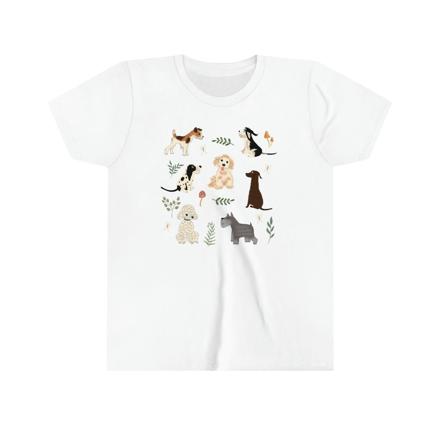 Kids Dog Shirt Toddler Dog Shirt Kids Cottage Core Clothes Dog Lover Gift Puppy Shirt for Girls Youth Shirt Dog Lover Animal Lover Gift Girl
