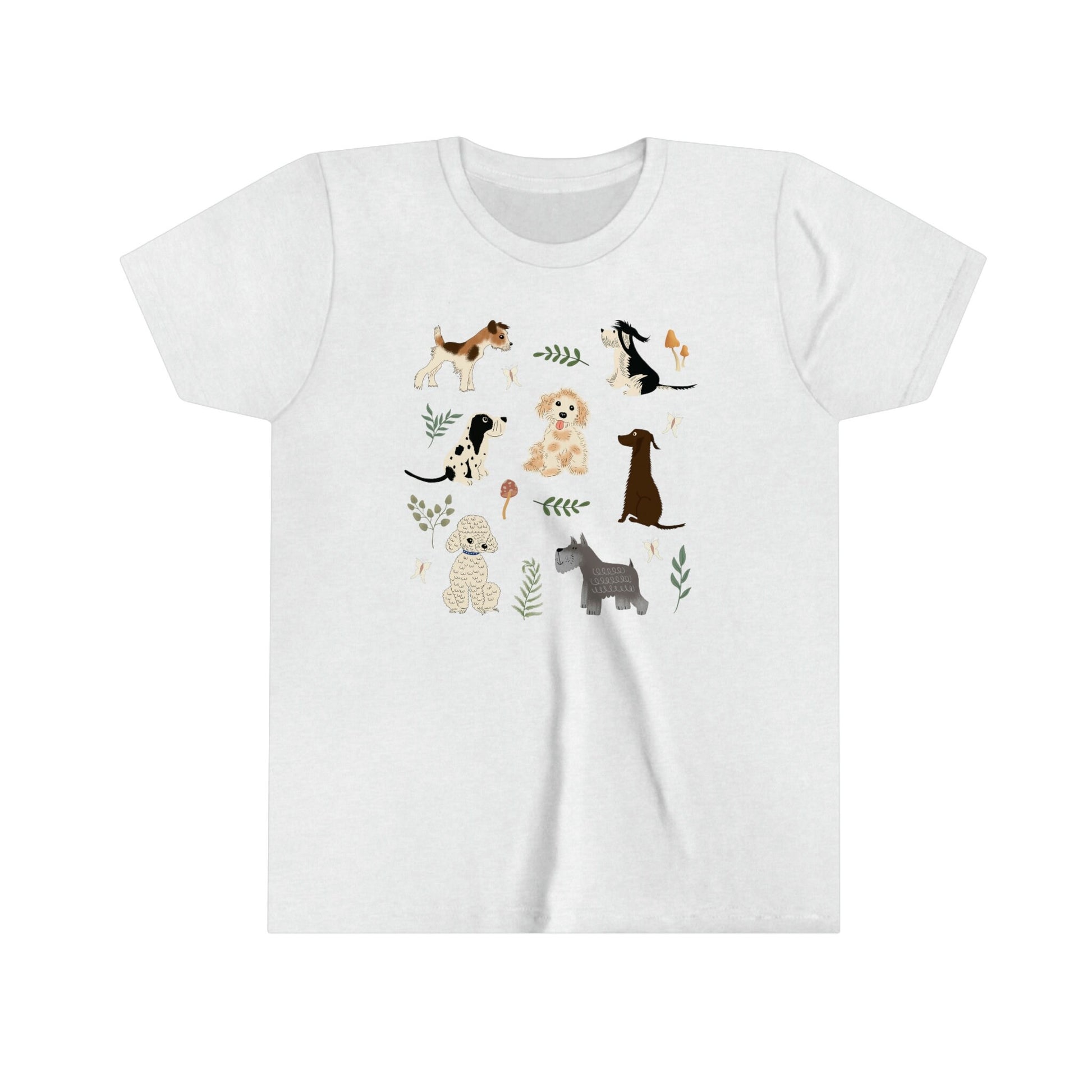 Kids Dog Shirt Toddler Dog Shirt Kids Cottage Core Clothes Dog Lover Gift Puppy Shirt for Girls Youth Shirt Dog Lover Animal Lover Gift Girl