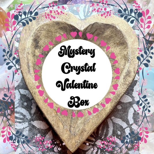 Valentine Gift Box, Crystal Mystery Box, Crystal Heart Box, Valentine's Day Crystals, Mystery Crystal Box Love Crystal Confetti Scoop
