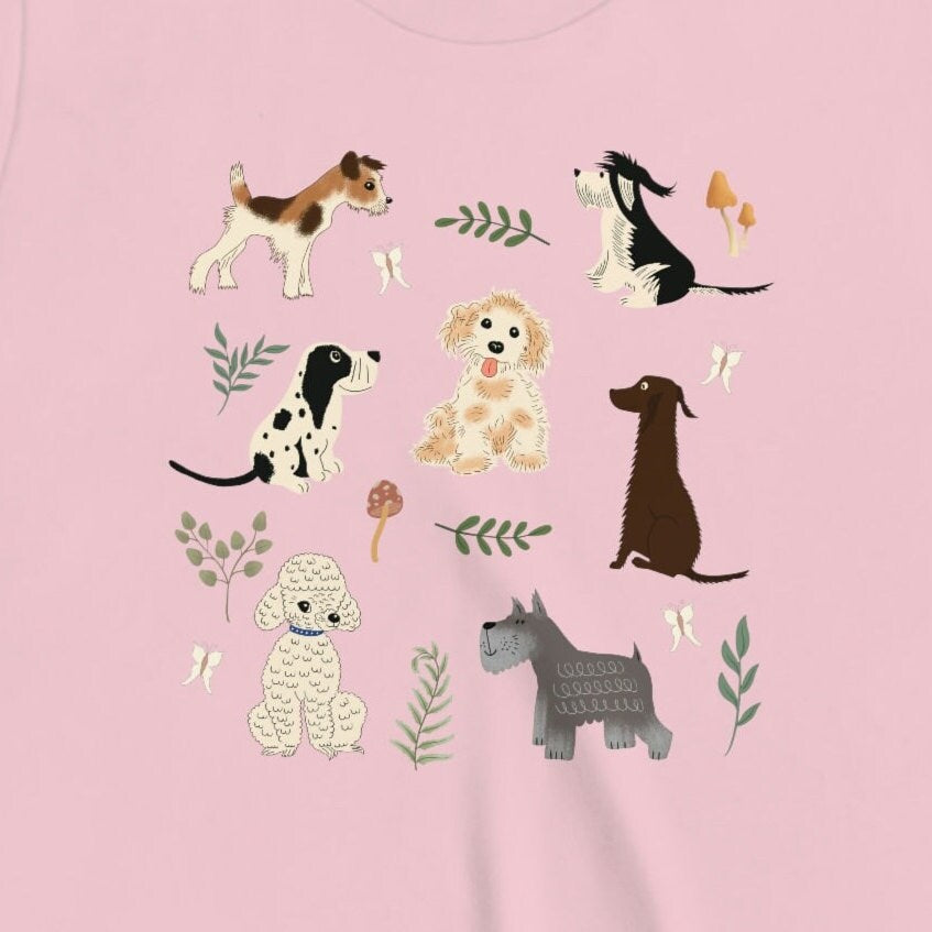 Kids Dog Shirt Toddler Dog Shirt Kids Cottage Core Clothes Dog Lover Gift Puppy Shirt for Girls Youth Shirt Dog Lover Animal Lover Gift Girl