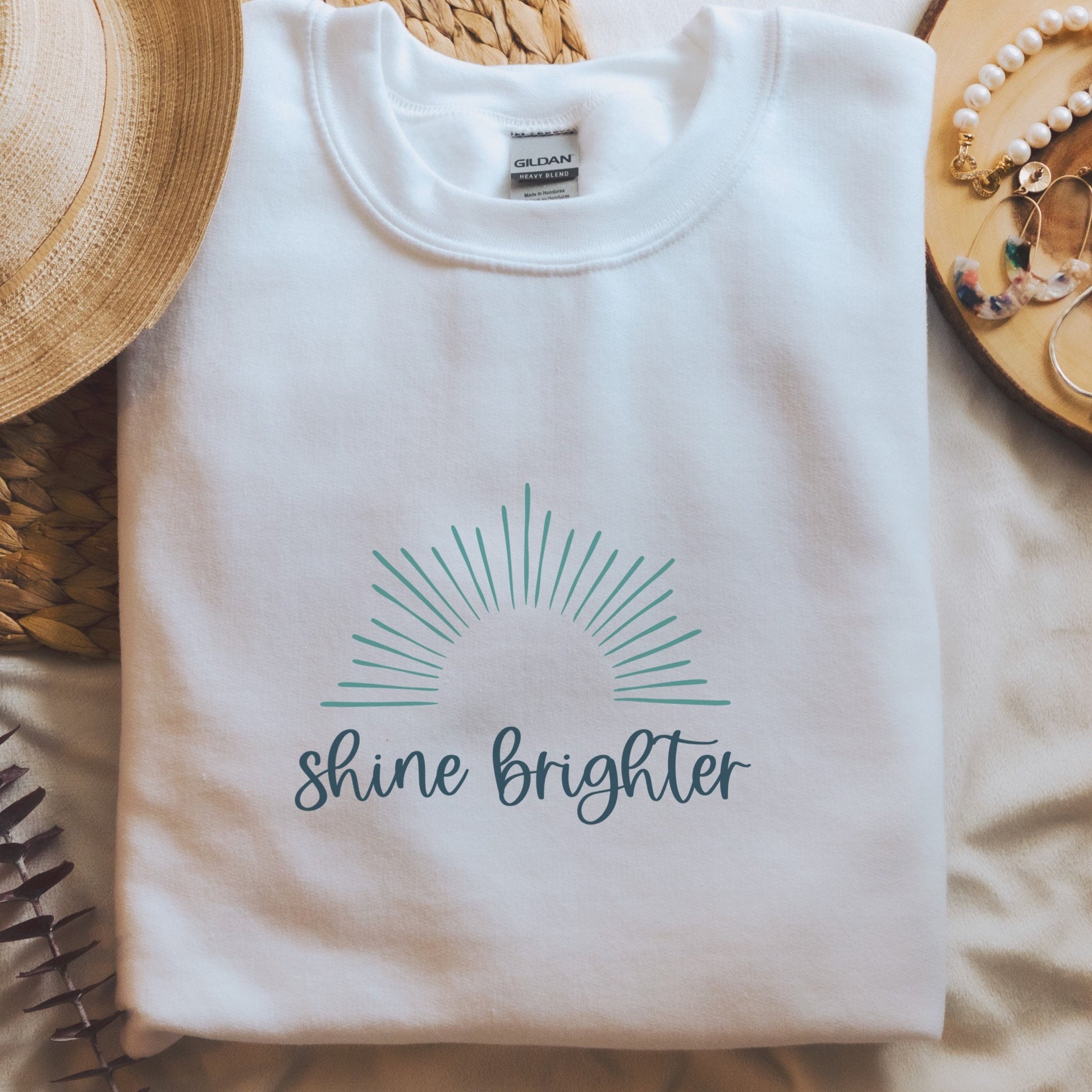 Shine Brighter Sunshine Shirt Mental Health Shirt Positive Message Sweatshirt Teacher Sweatshirt Encouragement Sweatshirt Empowerment Shirt