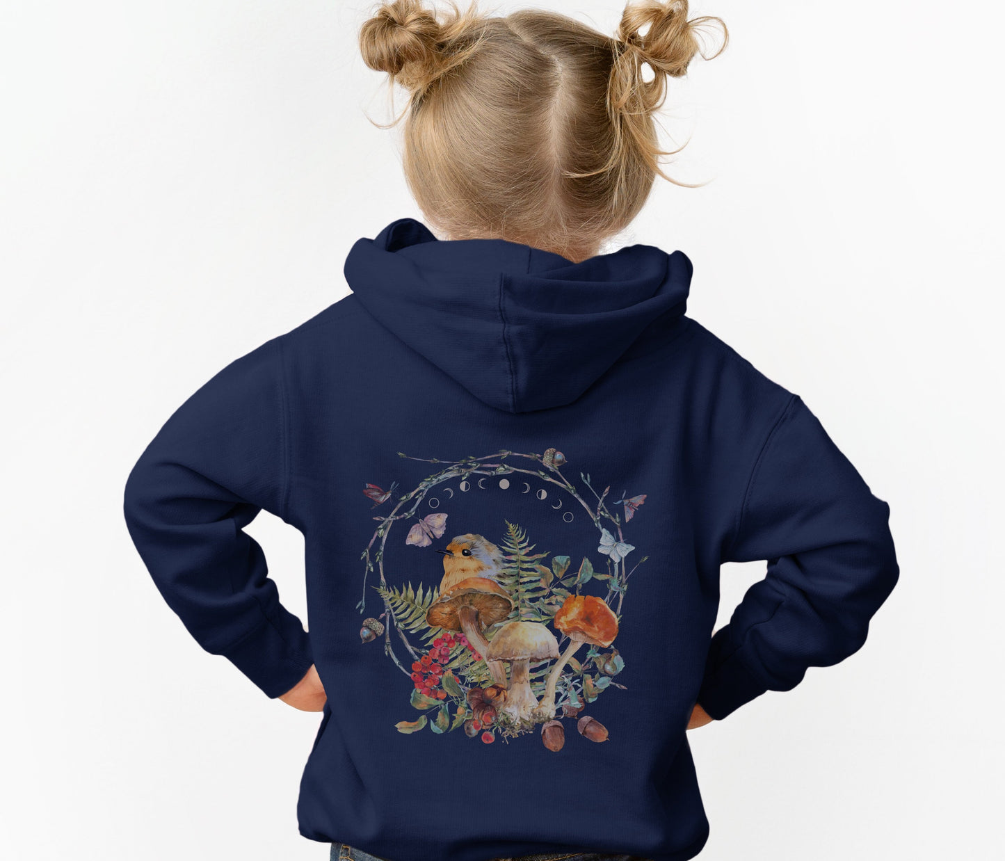 Mushroom Hoodie Toddler Bird Sweatshirt Butterfly Hoodie for Toddler Cottagecore Toddler Hoodie Cottage Core Kids Clothes Goblincore Hoodie