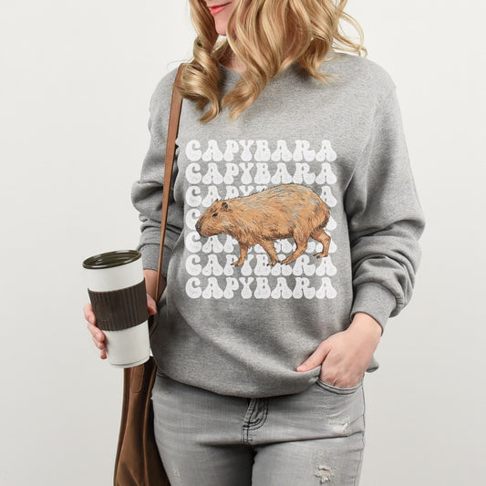 Capybara Sweatshirt Capybara Shirt Capy Gifts Capybara Gift Rodent Shirt Capybara Lover Crewneck Sweatshirt Animal Lover Gift
