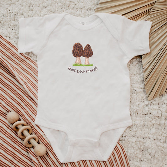 Mushroom Baby Clothes Forestcore Mushroom Baby Bodysuit Cottagecore Baby Mushroom Baby Shower Mushroom Gift Infant Bodysuit Love You Morel