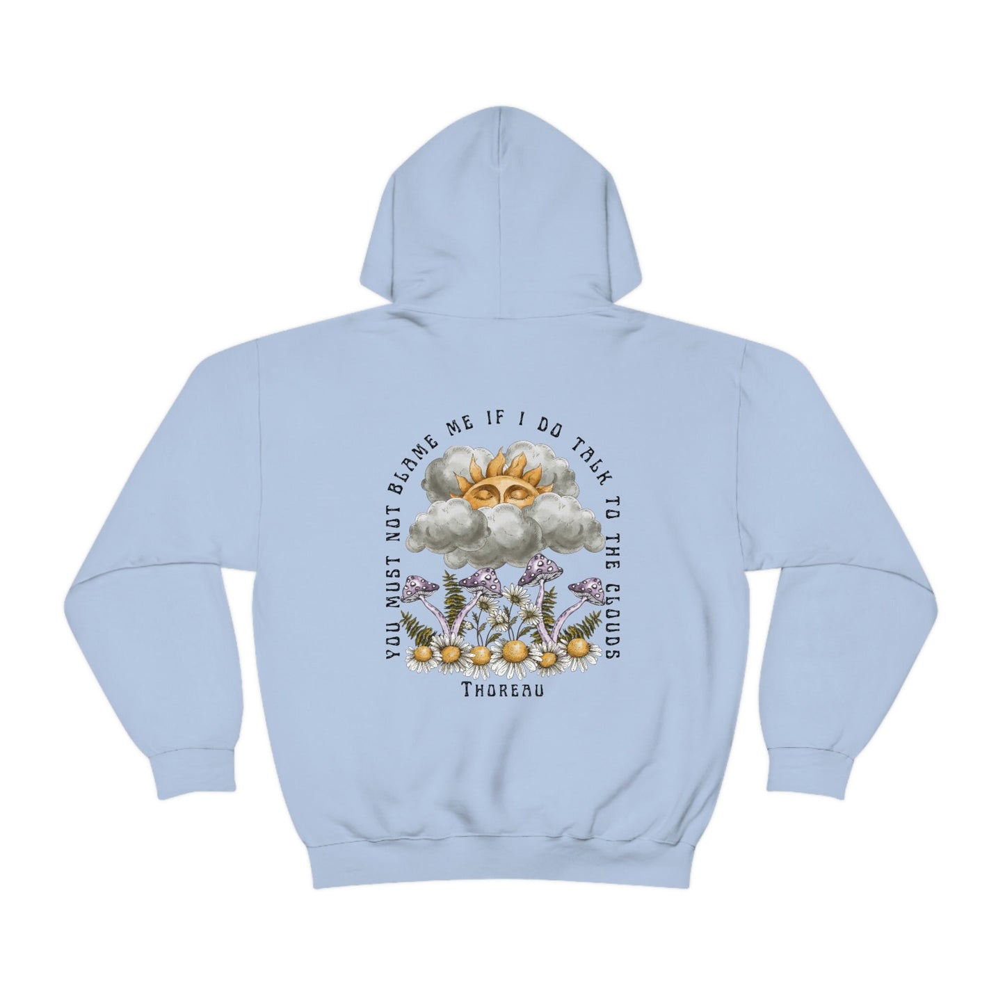 Mushroom Hoodie Sunshine Hoodie Henry David Thoreau Cottagecore Clothes Thoreau Quote Shirt Goblincore Fairy Core Light Academia Sweatshirt
