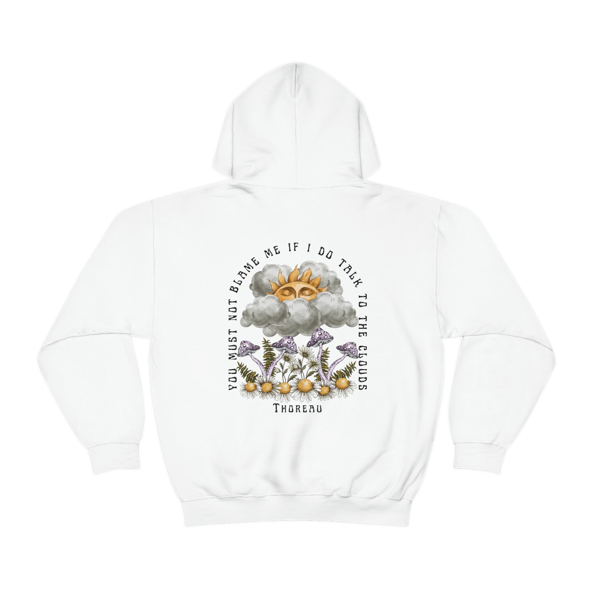Mushroom Hoodie Sunshine Hoodie Henry David Thoreau Cottagecore Clothes Thoreau Quote Shirt Goblincore Fairy Core Light Academia Sweatshirt