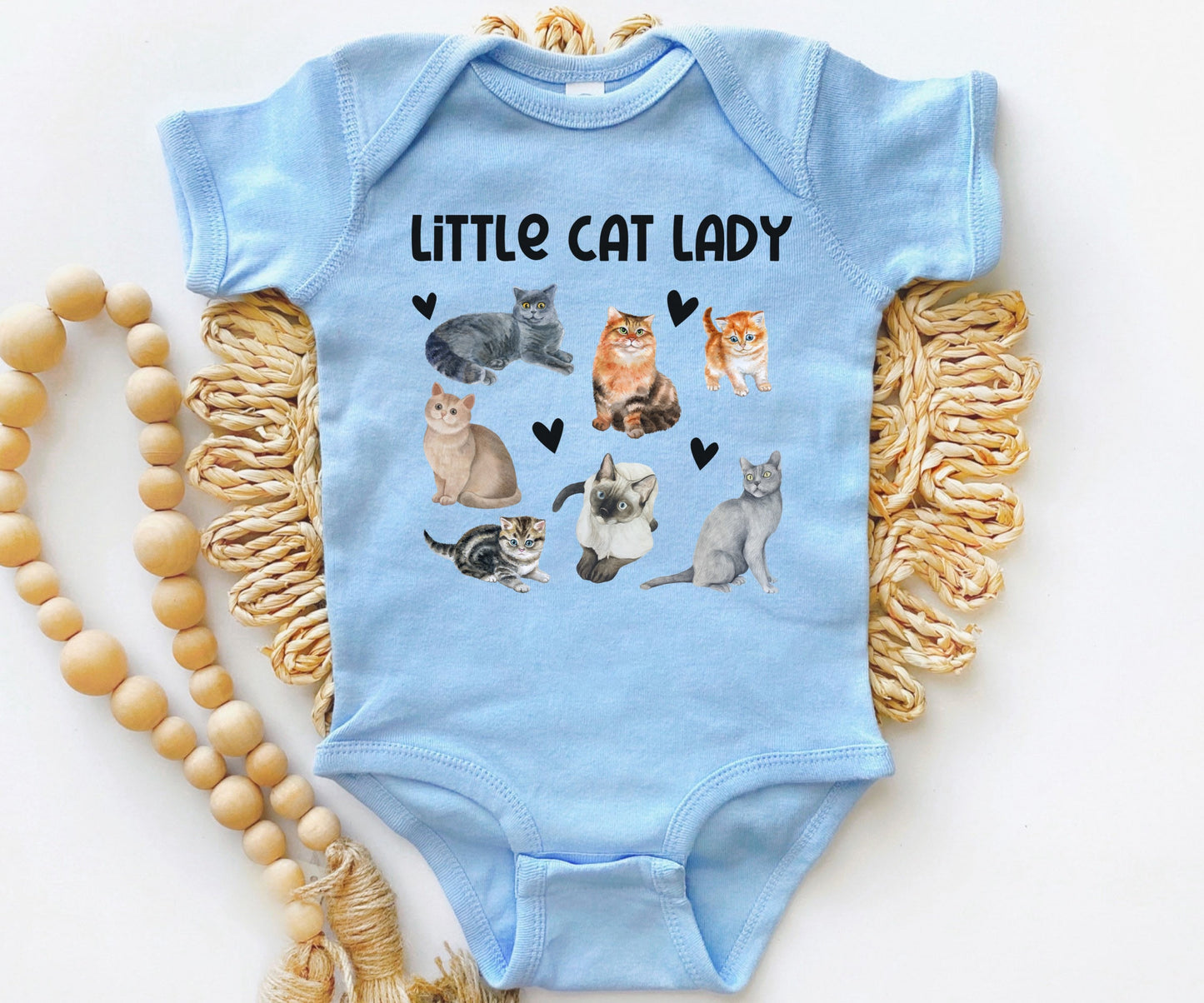 Little Cat Lady Baby Girl Cat Bodysuit Cat Shirt Baby Girl Cat Baby Shower Cat Lover Baby Gift for Cat Lover Kitten Baby Girl Bodysuit