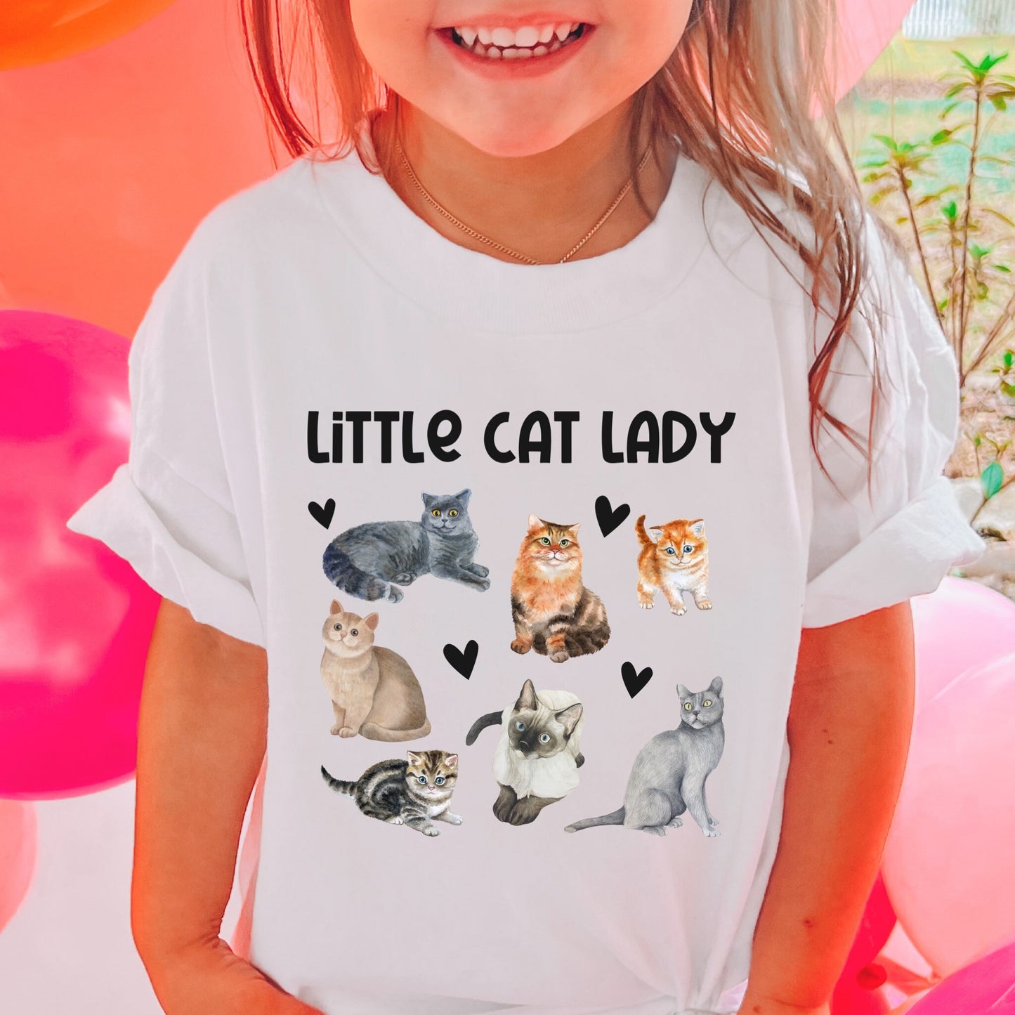 Little Cat Lady Cat Shirts For Kids Cat Shirt Girl Cat Lover Girl Gift Cat Shirt Toddler Girl Kitten Lover Tee Funny Cat Shirt for Kids