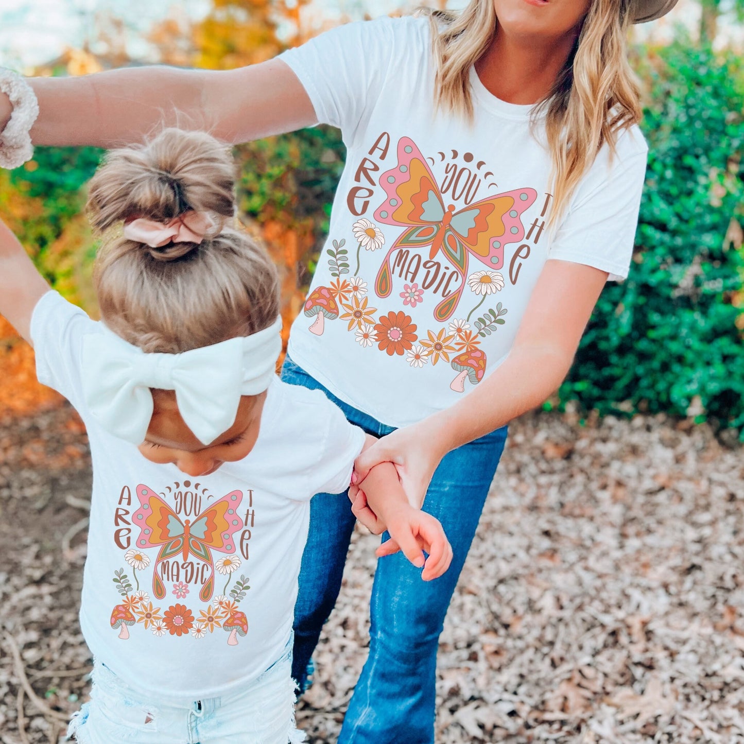 Butterfly Shirt Girl, Mushroom Shirt Toddler, Kids Shirts With Sayings, Aesthetic Shirt Girls Magic Mushroom Shirt Retro Flower Hippie Tee