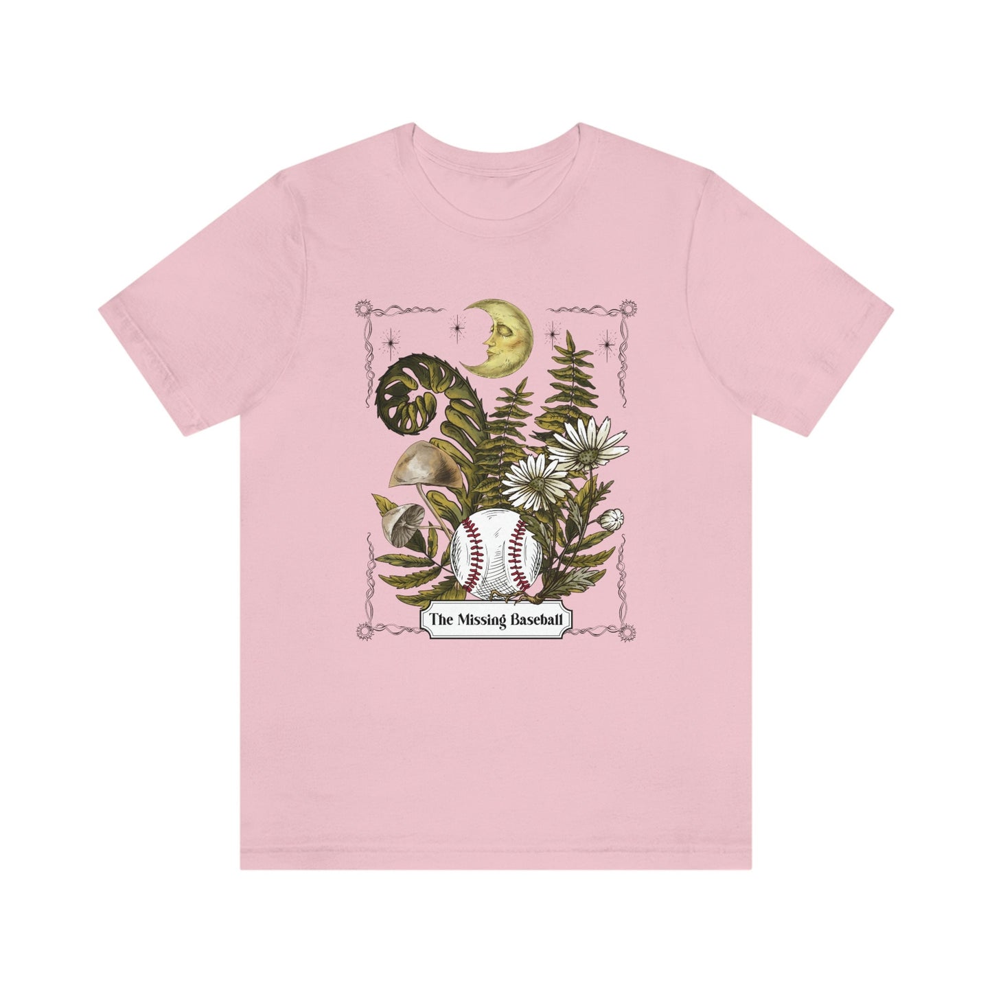 Missing Baseball, Baseball Shirt For Moms, Tarot Tshirt, Forest Shirt, Funny Baseball Shirt, Gift For Mom With Boys, Mystical Moon Mom Tee