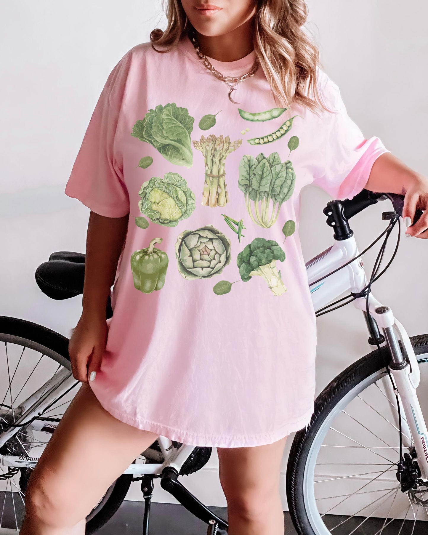 Veggie TShirt Comfort Colors Vegetable Shirt Vegetarian Shirt Vegan Shirt Green Vegetables Greens Lifestyle Fitness Tee Green Veggies Lover