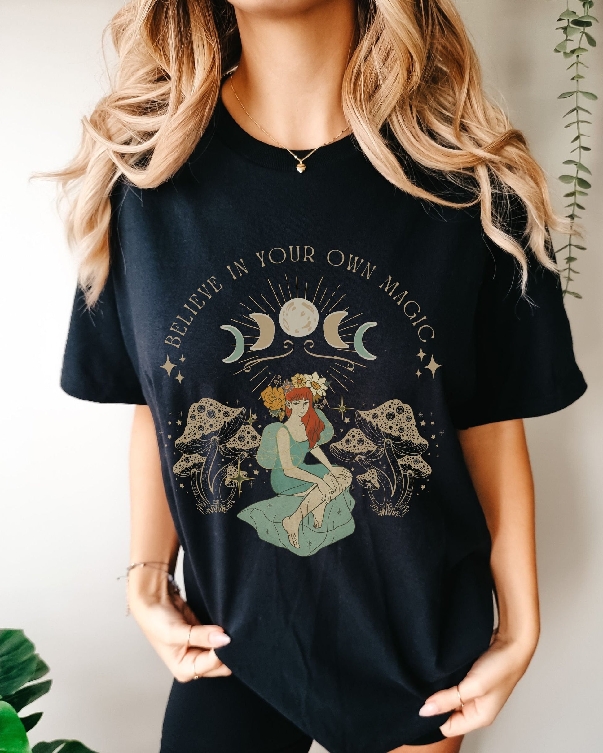 Female Empowerment Shirt Fairy Grunge Mushroom Shirt Comfort Colors® Dark Cottagecore Magic Mushroom Tshirt Whimsigoth Goth Cottagecore Tee