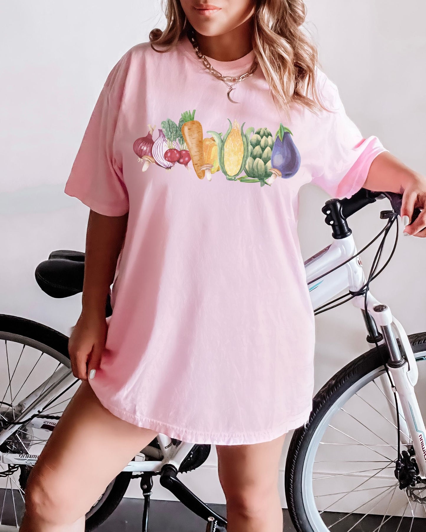 Rainbow Vegetable Comfort Colors Shirt Veggie Tshirt Mushroom Shirt Farm Shirt Boho Cottage Core Clothes Vegetarian Shirt Vegan Produce Tee