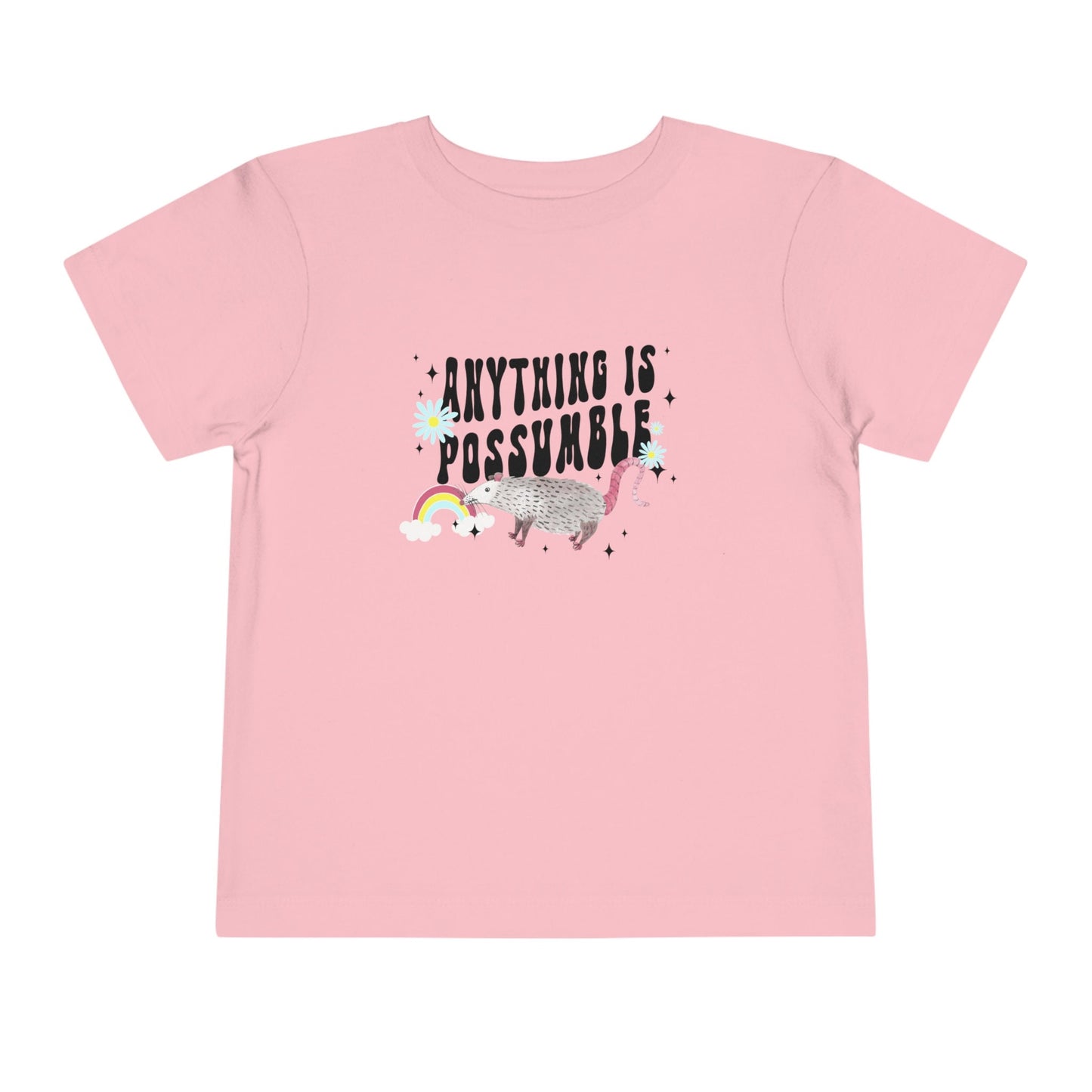 Possum Shirt for Kids Opossum Shirt Toddler Possum Gift for Kids Retro Rainbow Animal Tee for Kids Positive Tshirt for Youth Toddler