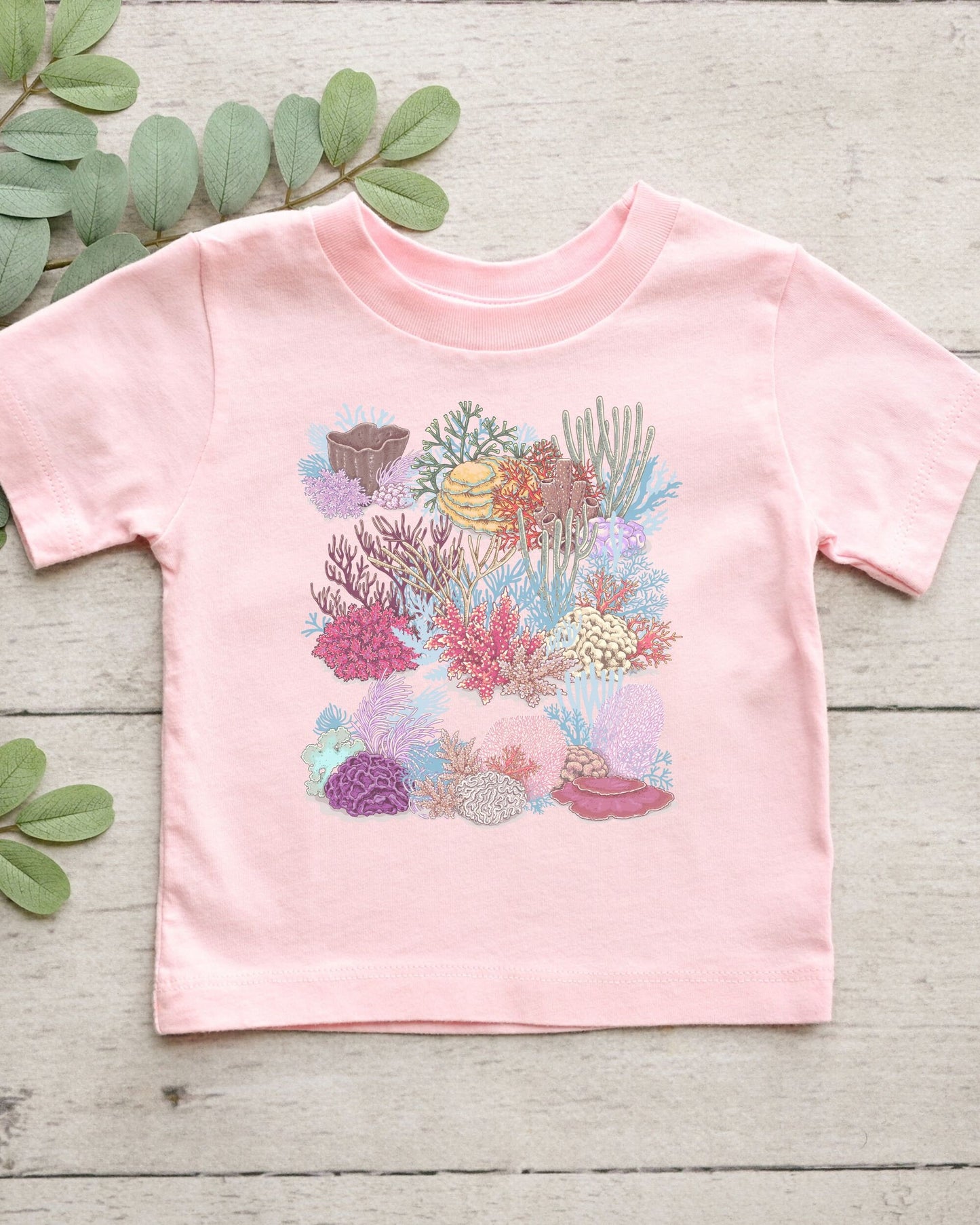 Coral Reef Shirt For Kids Mermaidcore Shirt Toddler Oceancore Shirt Girl Kids Ocean Shirt Beach Shirt for Toddler