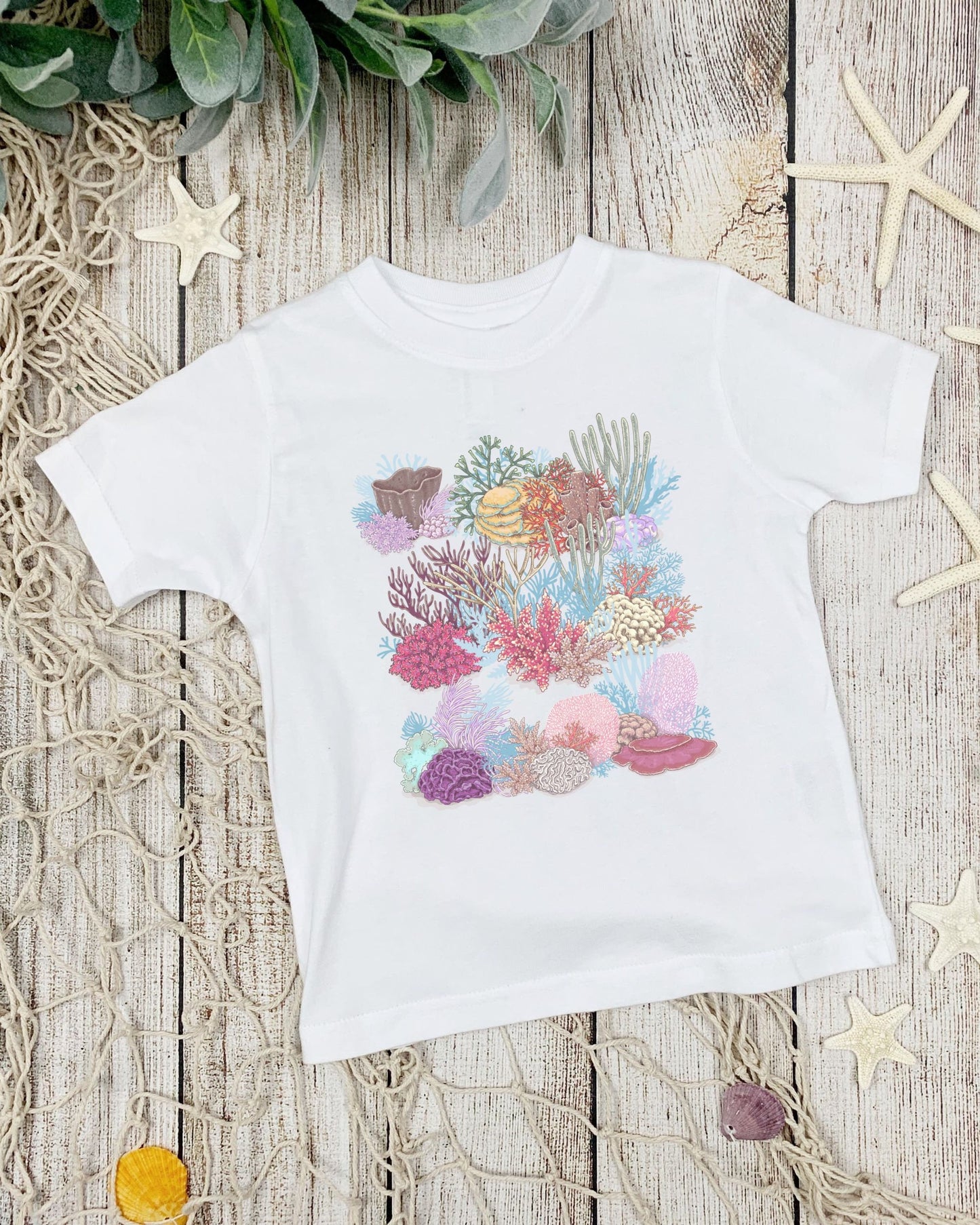 Coral Reef Shirt For Kids Mermaidcore Shirt Toddler Oceancore Shirt Girl Kids Ocean Shirt Beach Shirt for Toddler
