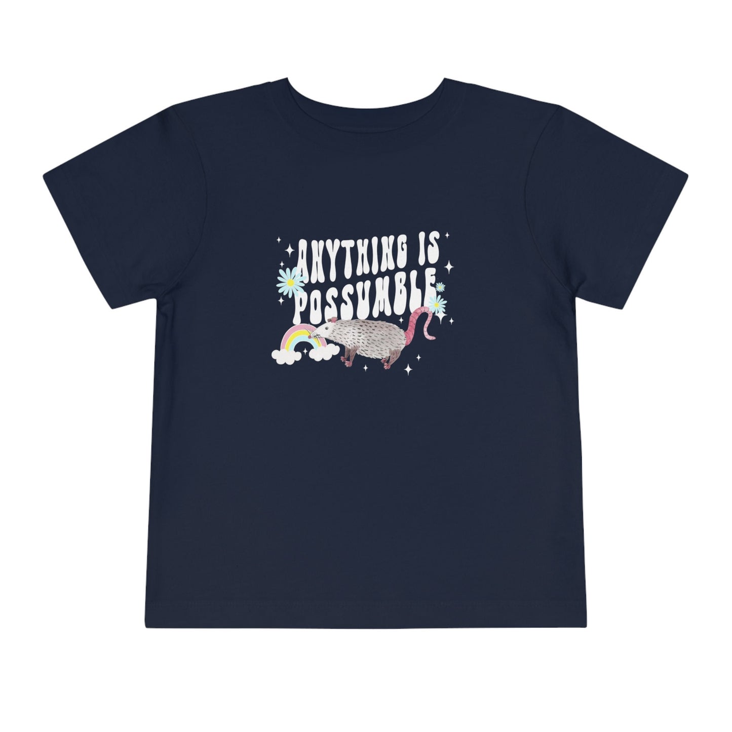 Possum Shirt for Kids Opossum Shirt Toddler Possum Gift for Kids Retro Rainbow Animal Tee for Kids Positive Tshirt for Youth Toddler
