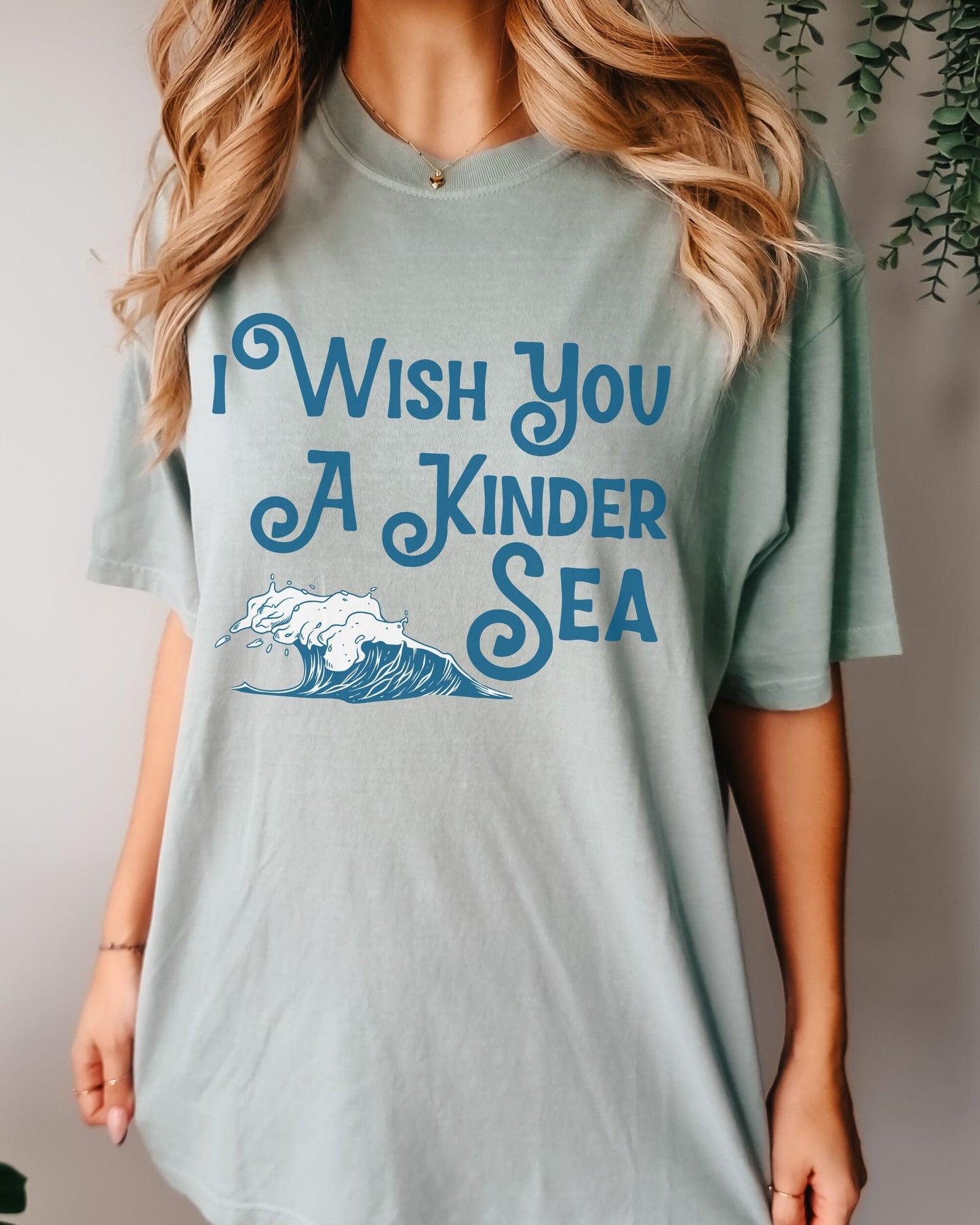 Kind Sea Comfort Colors® Shirt Kindness Quote Shirt Oceancore Nautical Shirt Aesthetic Beach Shirt MermaidCore Beachy Shirts Bookish Clothes