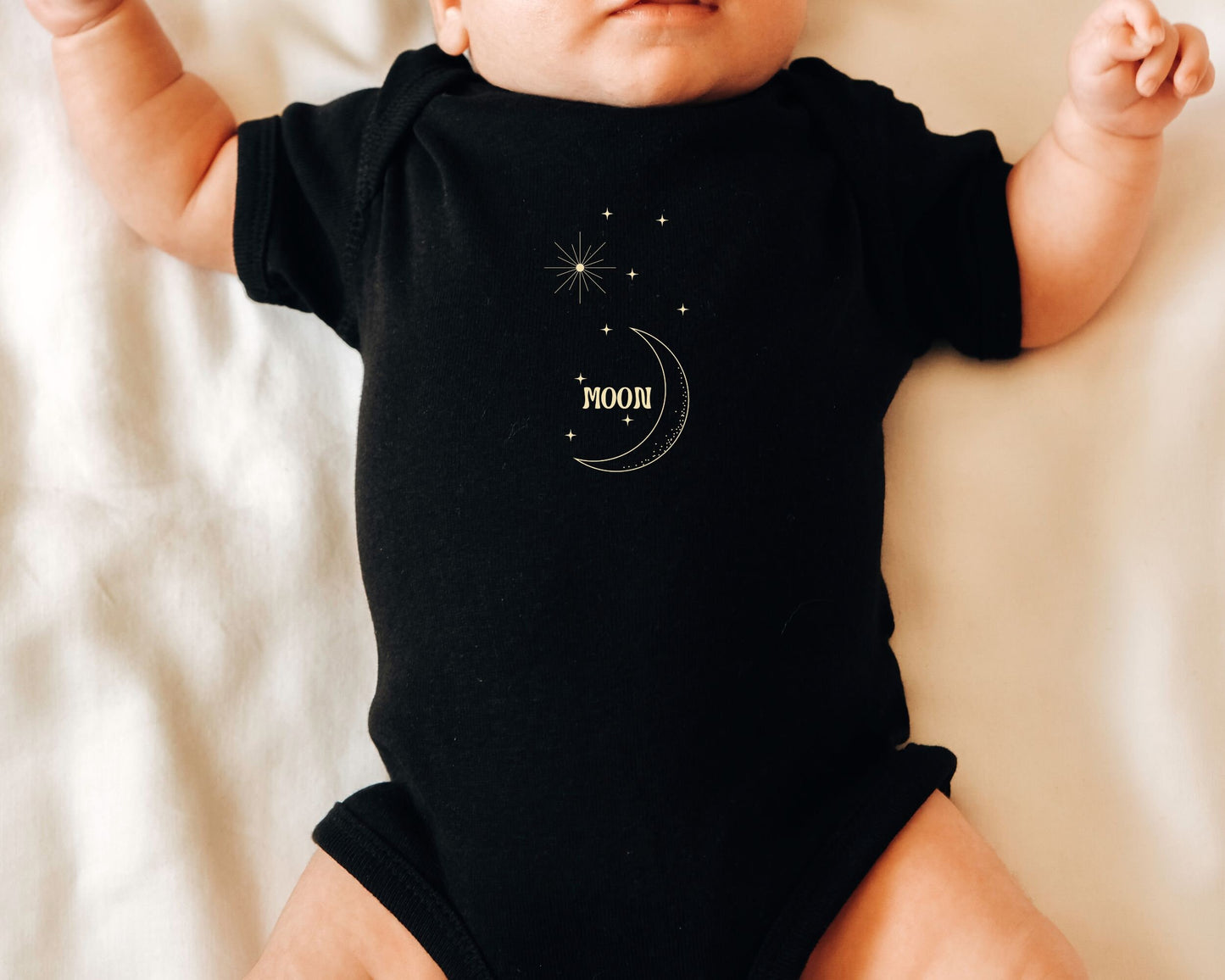 Sun and Moon Bodysuit Minimalist Baby Twin Bodysuits Gender Neutral Mystical Baby Multiples Gifts Best Friends Baby Bodysuit Boy Girl Twins