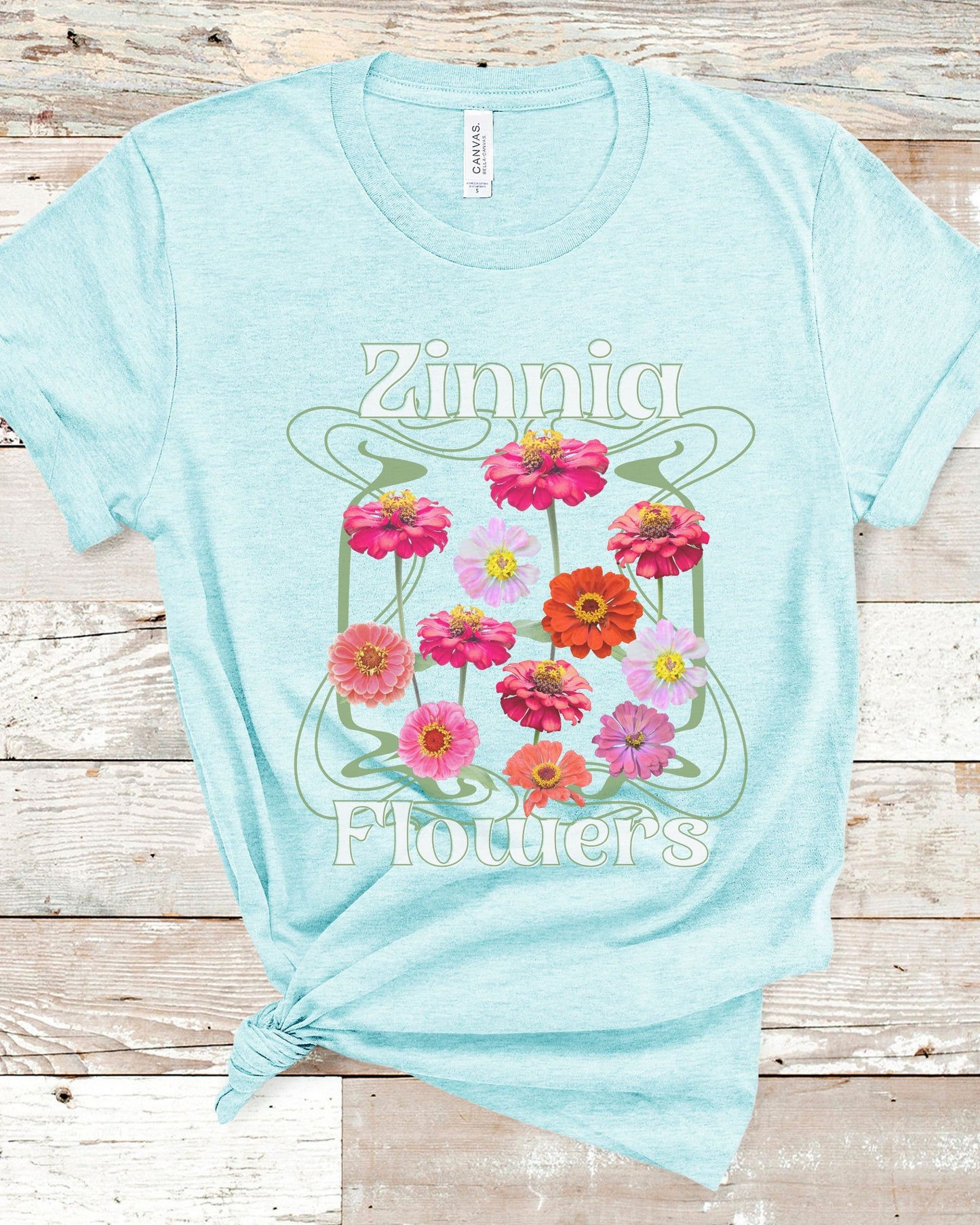 Zinnia Flowers Shirt Wild Flowers Tshirt Boho Wildflowers Shirt Cottagecore Clothes Botanical Nature Shirt Fairycore Gardener Gift