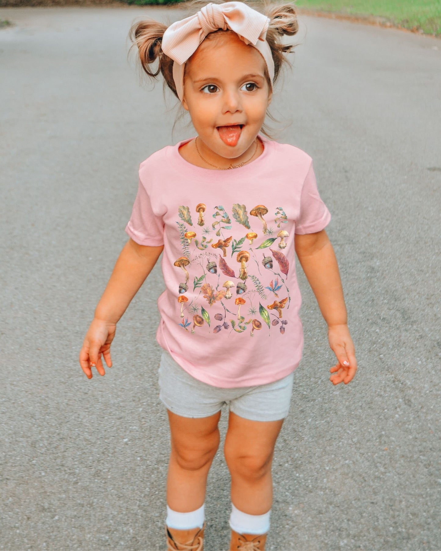 Mushroom Shirt Kids Autumn T-shirts for Toddler Boys Mushroom Shirt Cottagecore Kids Clothes BOHO Girls Tee Gender Neutral Fall Kids Shirt