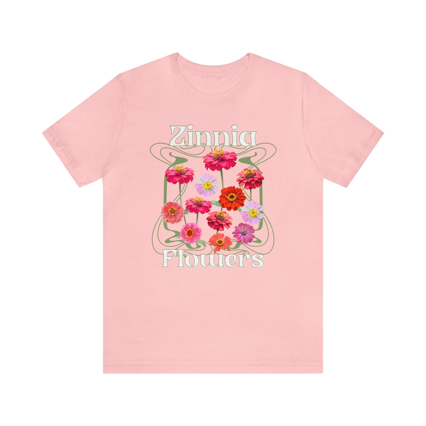 Zinnia Flowers Shirt Wild Flowers Tshirt Boho Wildflowers Shirt Cottagecore Clothes Botanical Nature Shirt Fairycore Gardener Gift