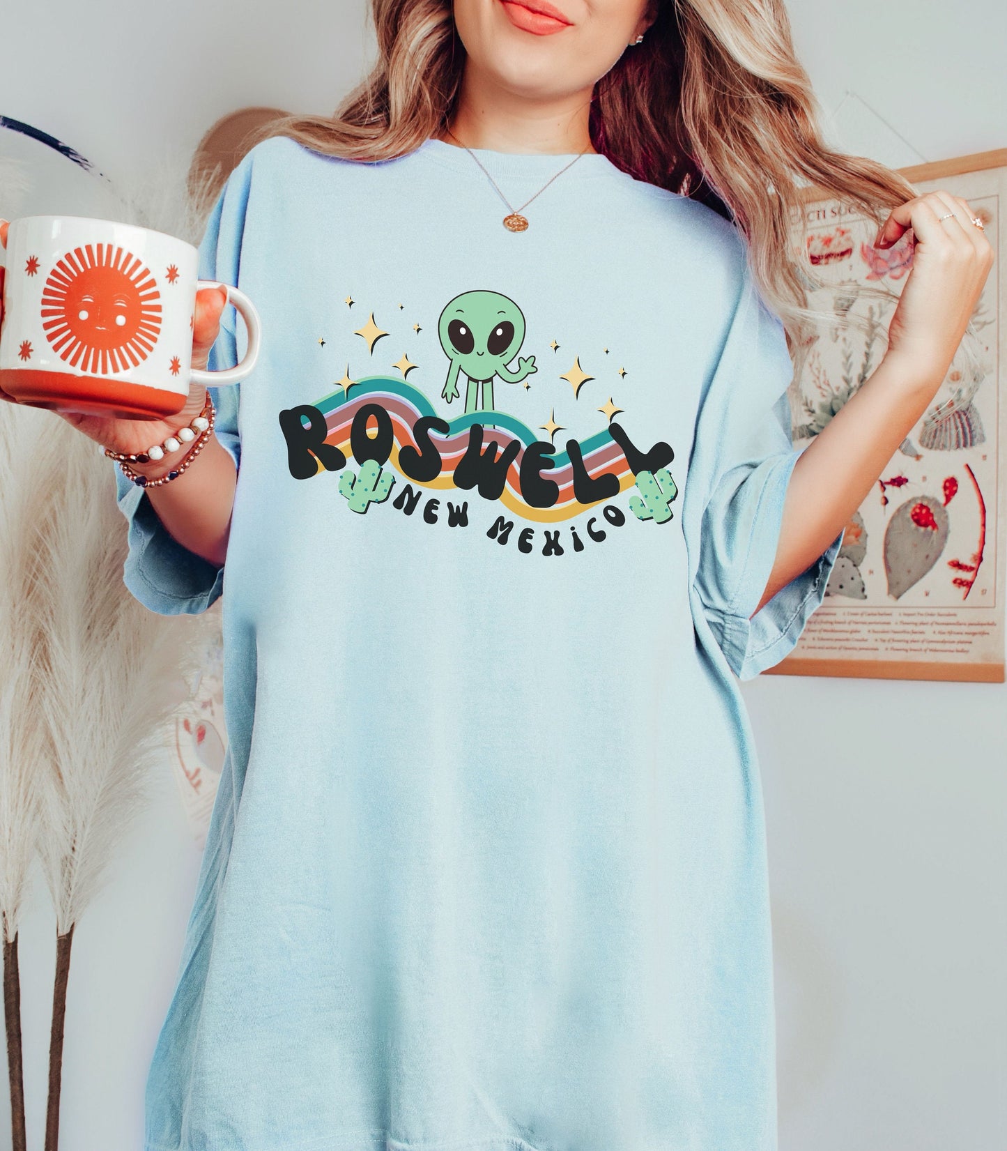 Roswell New Mexico Comfort Colors Retro Alien Shirt Cryptozoology Shirt Alien T Shirt UFO Shirt Aesthetic Southwestern Travel Graphic Tee