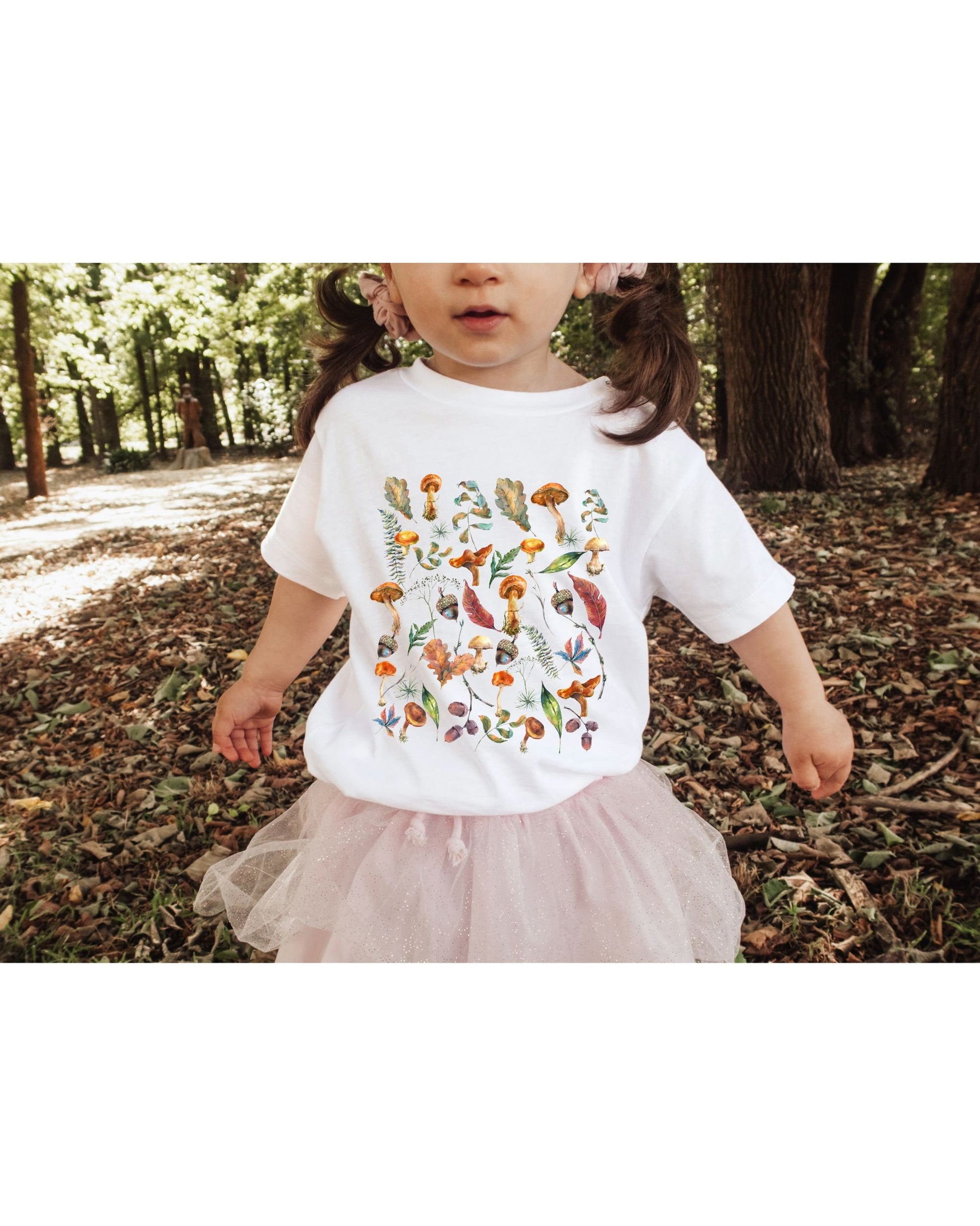 Mushroom Shirt Kids Autumn T-shirts for Toddler Boys Mushroom Shirt Cottagecore Kids Clothes BOHO Girls Tee Gender Neutral Fall Kids Shirt