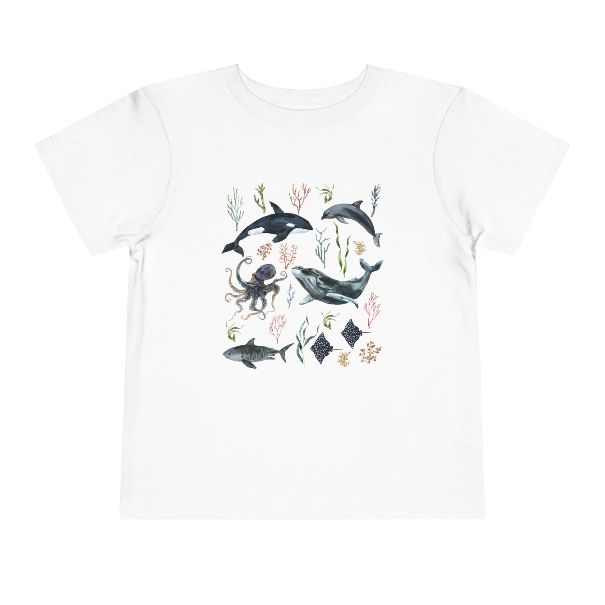 Oceancore Shirt Kids Whale Shirt Toddler Mermaidcore Sea Birthday Party Shark Tee Nature Lover Shirt for Girl Boys Unisex Ocean Animal Tee