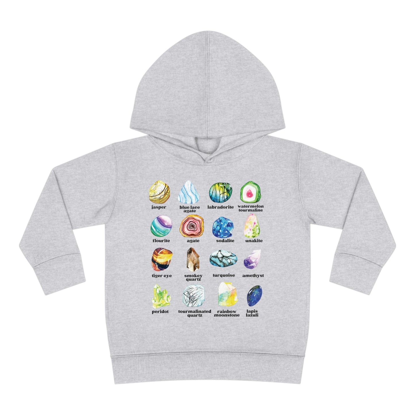 Crystal Shirt Toddler Gems and Minerals Toddler Hoodie Toddler Shirt Educational Gemstone Sweatshirt Kids Crystal Hoodie Sweatshirt