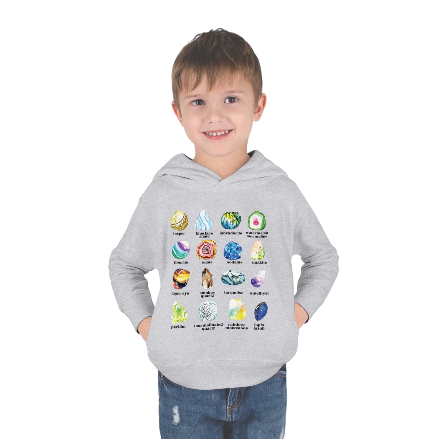 Crystal Shirt Toddler Gems and Minerals Toddler Hoodie Toddler Shirt Educational Gemstone Sweatshirt Kids Crystal Hoodie Sweatshirt