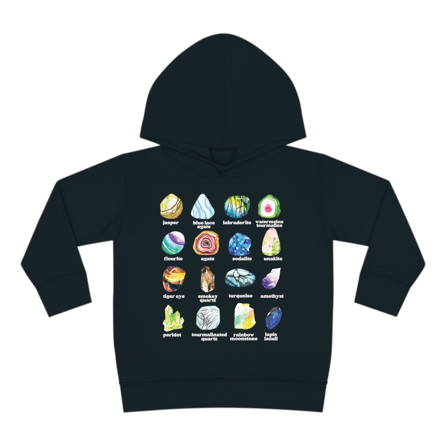 Crystal Shirt Toddler Gems and Minerals Toddler Hoodie Toddler Shirt Educational Gemstone Sweatshirt Kids Crystal Hoodie Sweatshirt