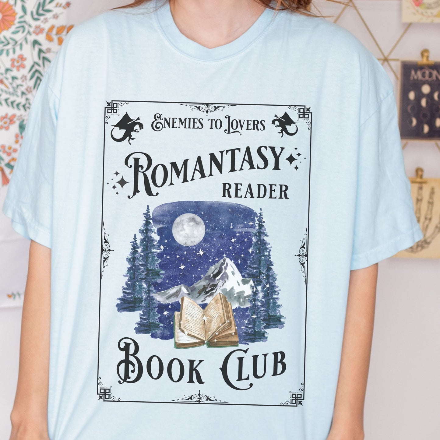 Romantasy Reader Book Club Shirt, Enemies To Lovers, Book Tropes Shirt, Booklover Gift, Spicy Book Fantasy Romance Bookish Things Smut Shirt