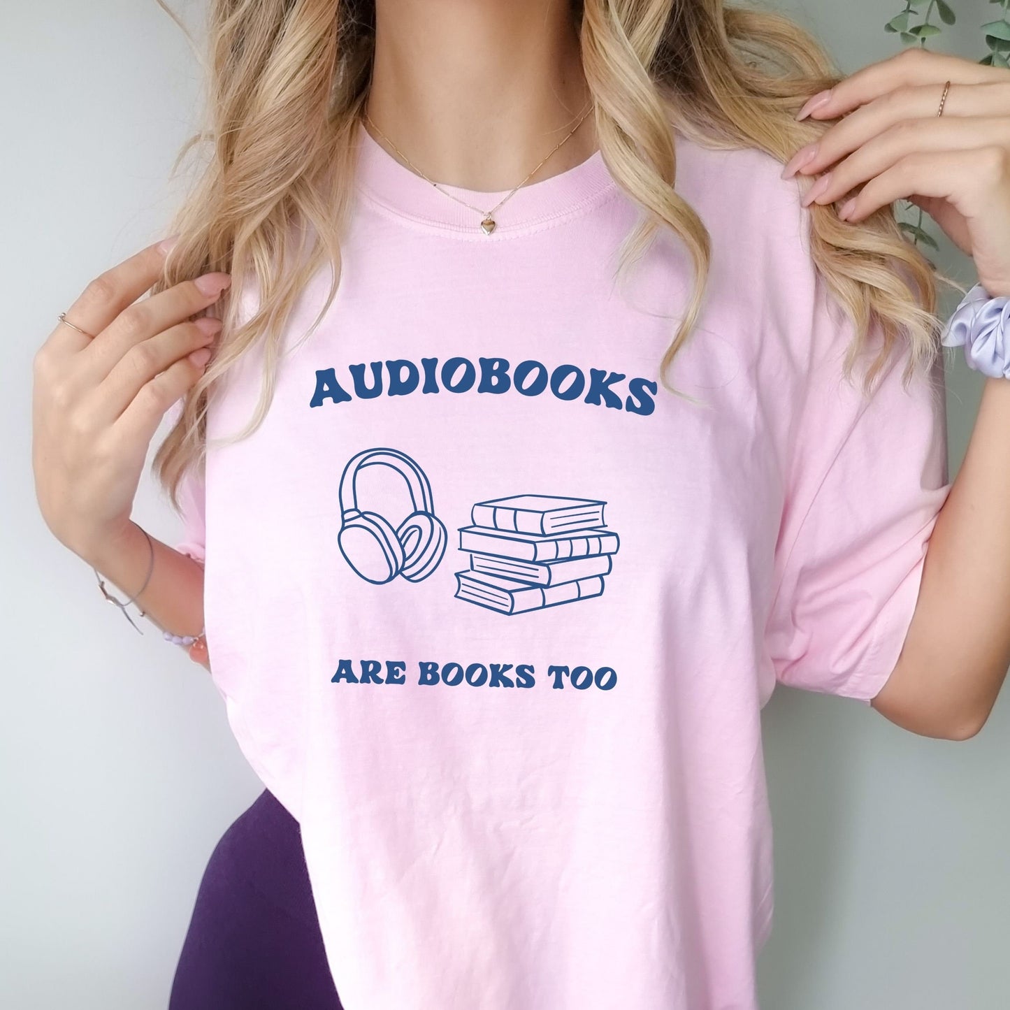 Audiobooks Are Books, Comfort Colors Audiobook Lover Shirt Read TShirt Romantasy Reader Booklover Gift Bookish Things Digital Book Shirt