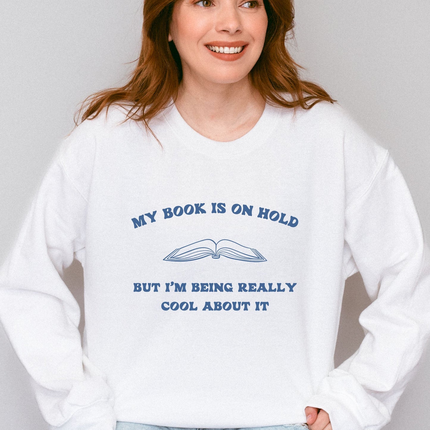 My Book Is On Hold Library Sweatshirt Bookish Things Read Sweatshirt Reading Crewneck Read More Books Booktrovert Death By TBR Sweatshirt