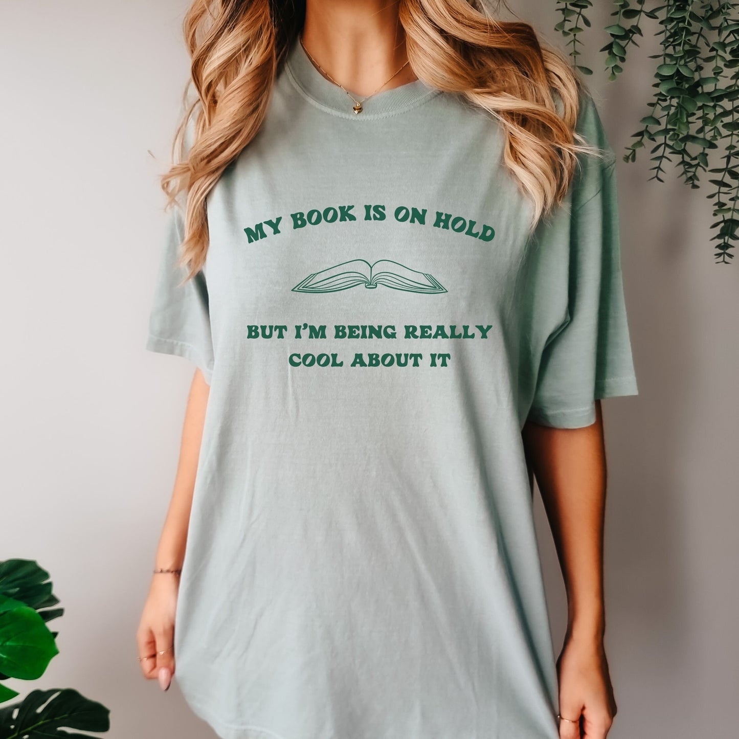 My Book is On Hold Library Shirt, Bookish Things, Booklover Gift, TBR Shirt Funny Reading Shirt Booktok Merch Bookstagram Booktrovert TShirt