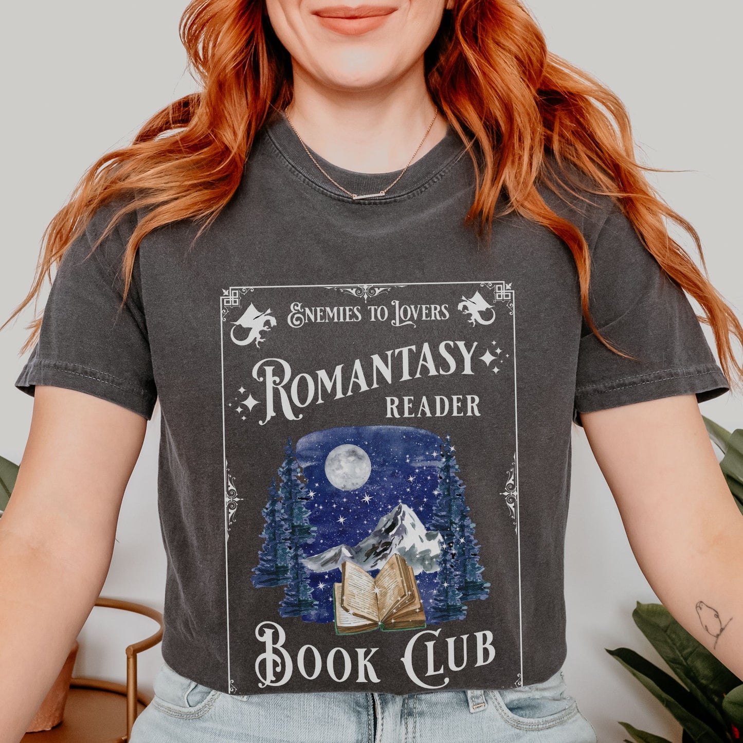 Romantasy Reader Book Club Shirt, Enemies To Lovers, Book Tropes Shirt, Booklover Gift, Spicy Book Fantasy Romance Bookish Things Smut Shirt