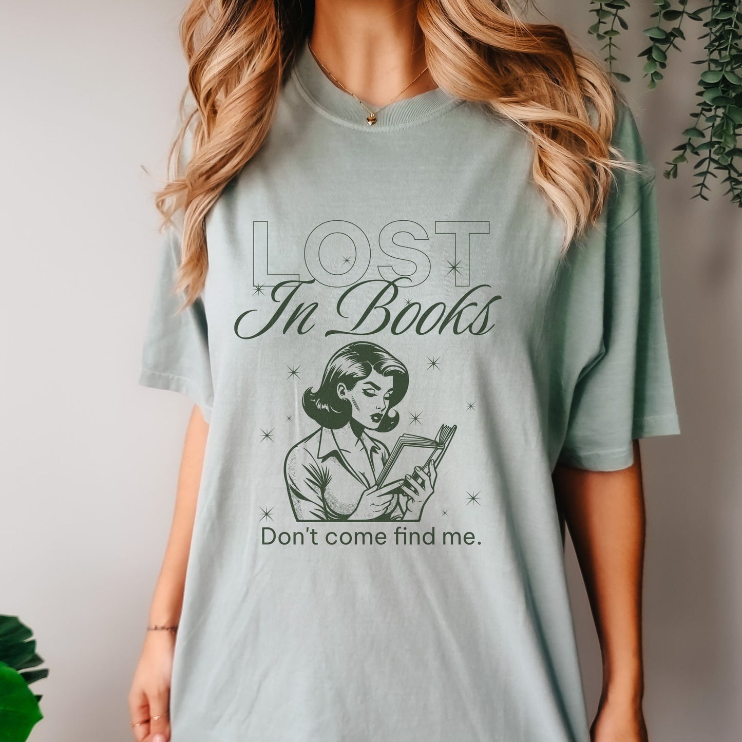 Lost In Books Comfort Colors TShirt Library Book Addict Shirt Enemies To Lovers Booktrovert Shirt Bookish Things Dark Romance Book Apparel