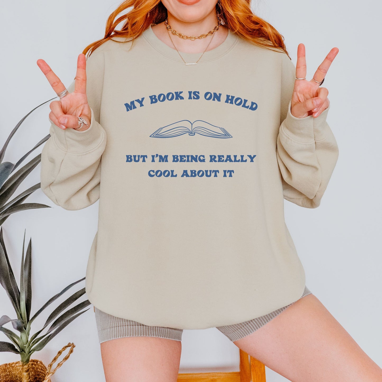 My Book Is On Hold Library Sweatshirt Bookish Things Read Sweatshirt Reading Crewneck Read More Books Booktrovert Death By TBR Sweatshirt