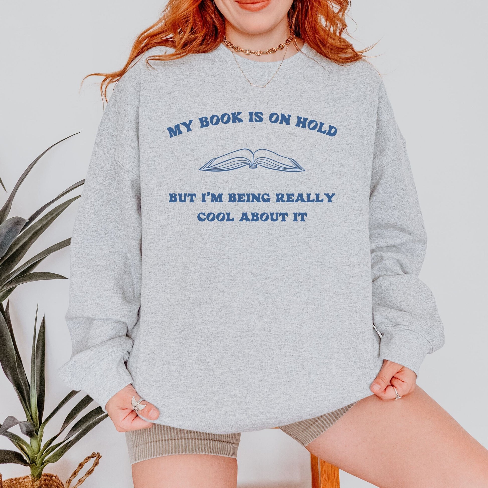 My Book Is On Hold Library Sweatshirt Bookish Things Read Sweatshirt Reading Crewneck Read More Books Booktrovert Death By TBR Sweatshirt